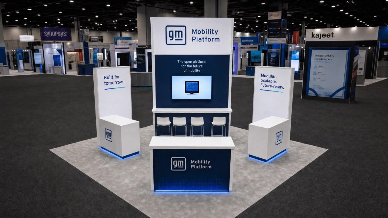 20 x 20 Florida Trade Show Exhibit Rental 06