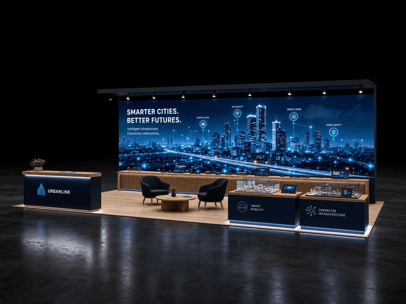 10x40 LED Exhibit for HIMSS in Orlando