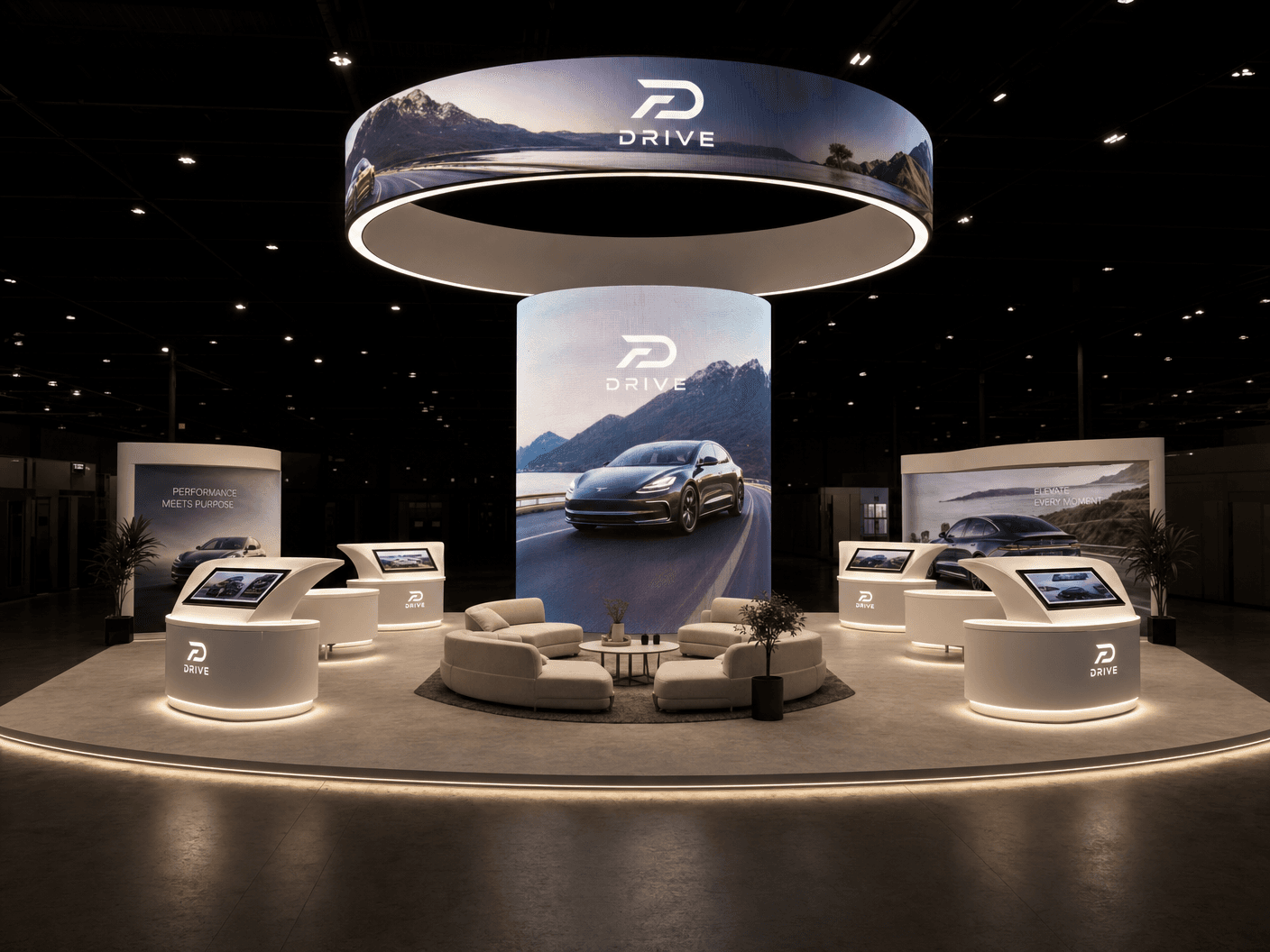 20x20 Dynamic LED Exhibit for NAB Technology Companies