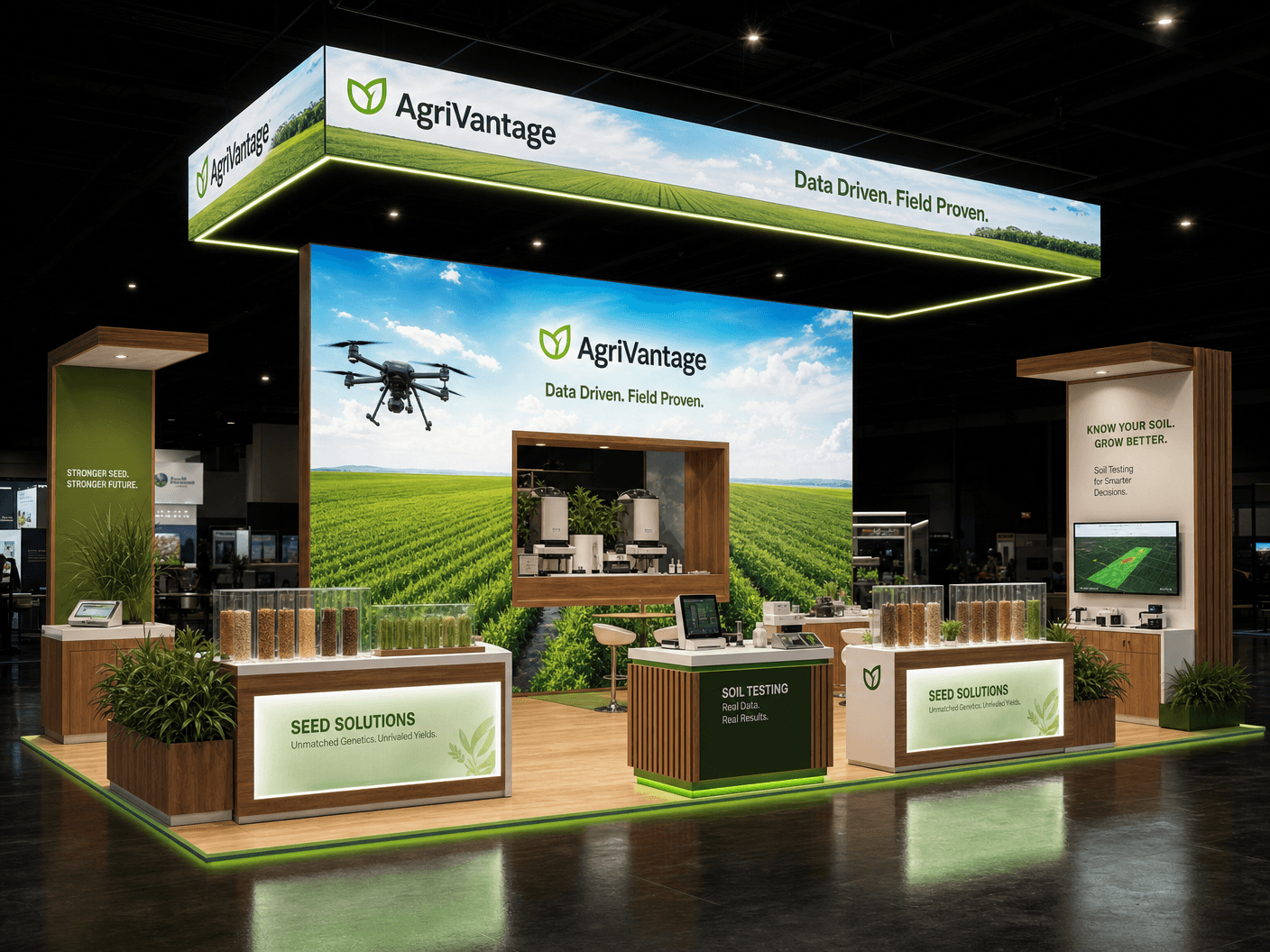 20x20 LED Display Exhibit for Cosmoprof Technology Companies