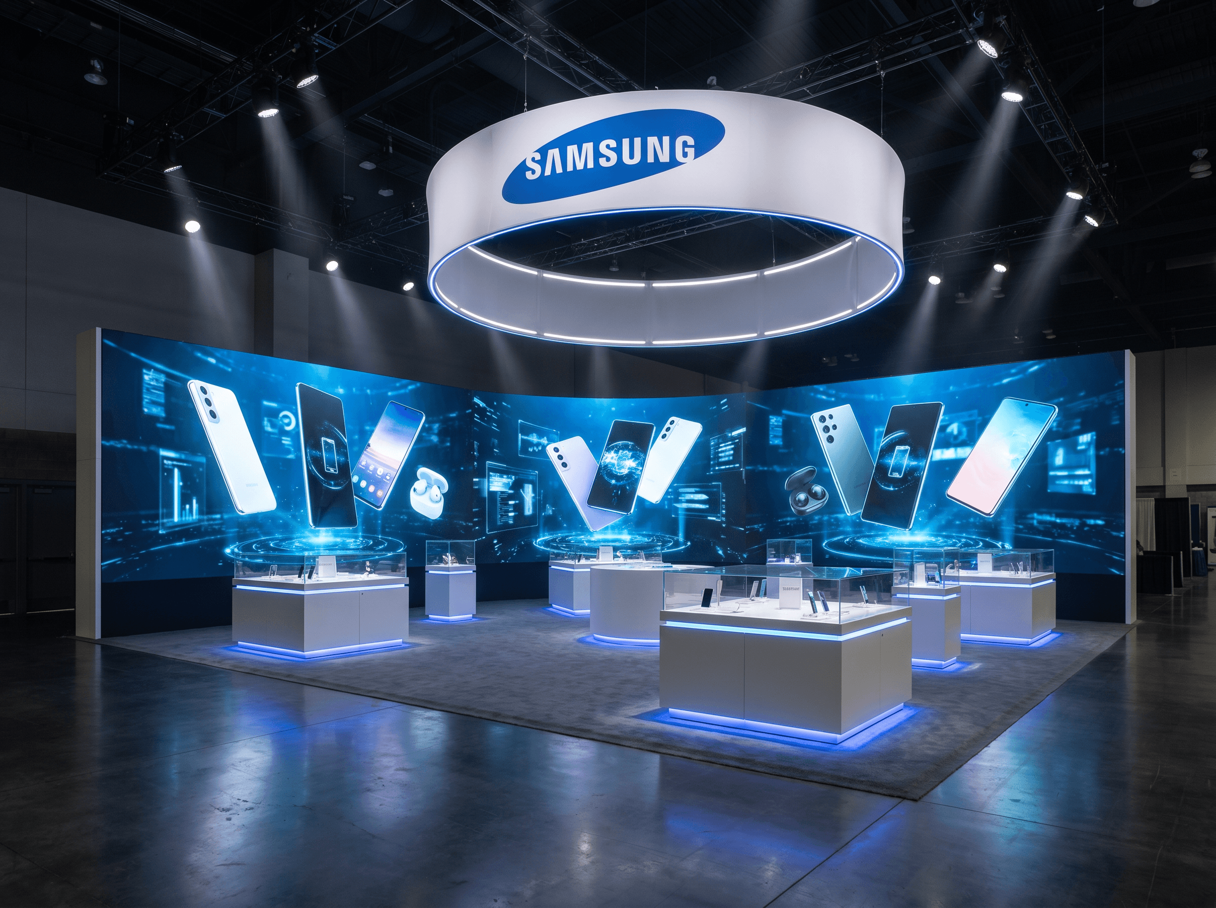 20x20 LED Backwall Exhibit for KBIS Technology Companies