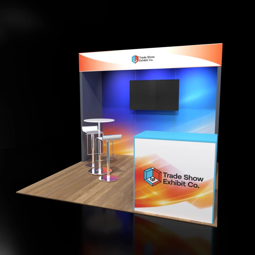 10 x 10 Inline Affordable Exhibit Rental — CES, Las Vegas