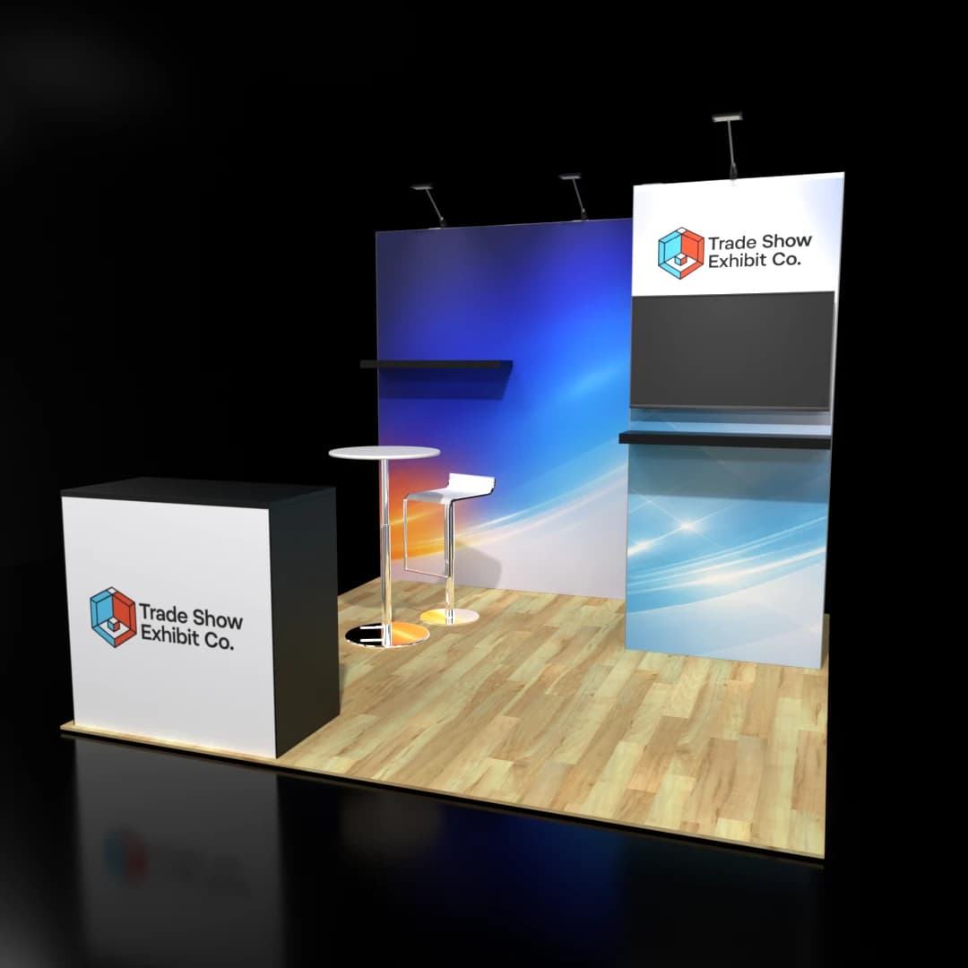 10 x 10 Inline Affordable Exhibit Rental — CES, Las Vegas