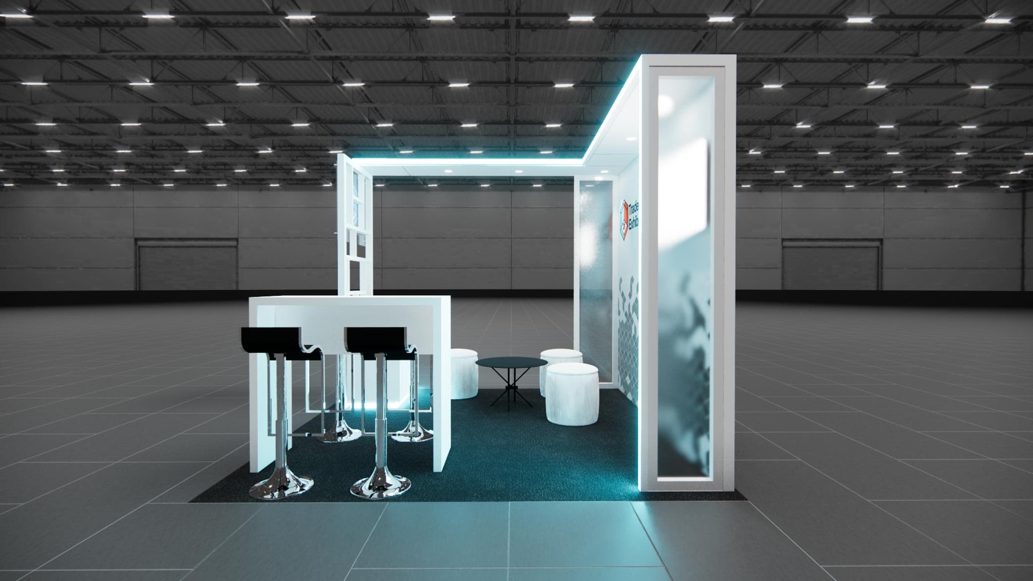 10 x 10 Inline Affordable Exhibit Rental — CES, Las Vegas