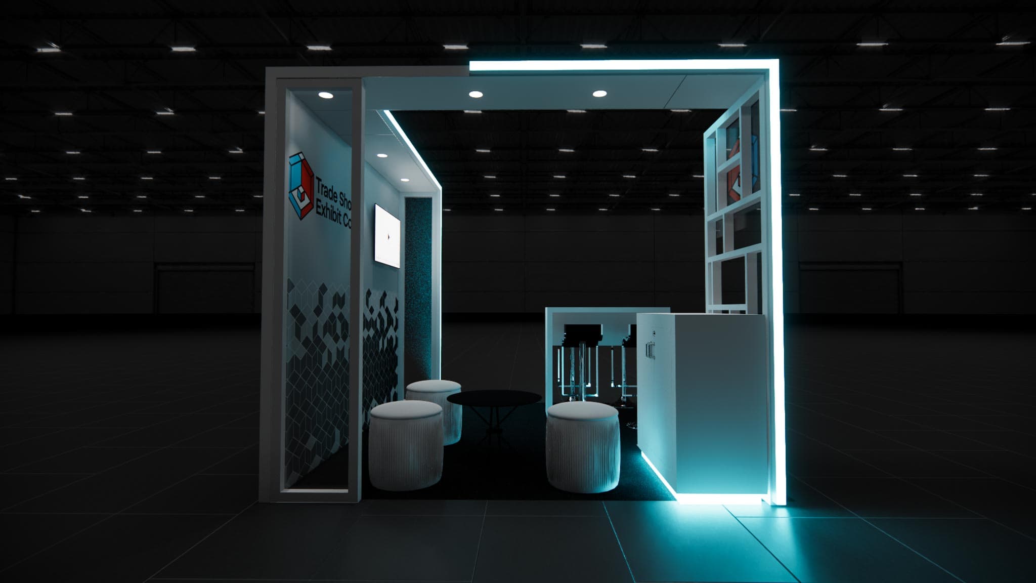 10 x 10 Inline Affordable Exhibit Rental — CES, Las Vegas