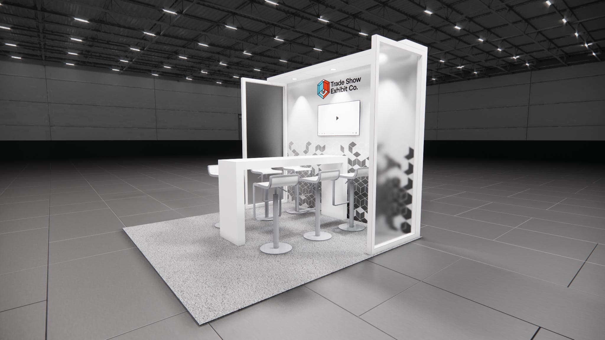 10 x 10 Inline Affordable Exhibit Rental — CES, Las Vegas