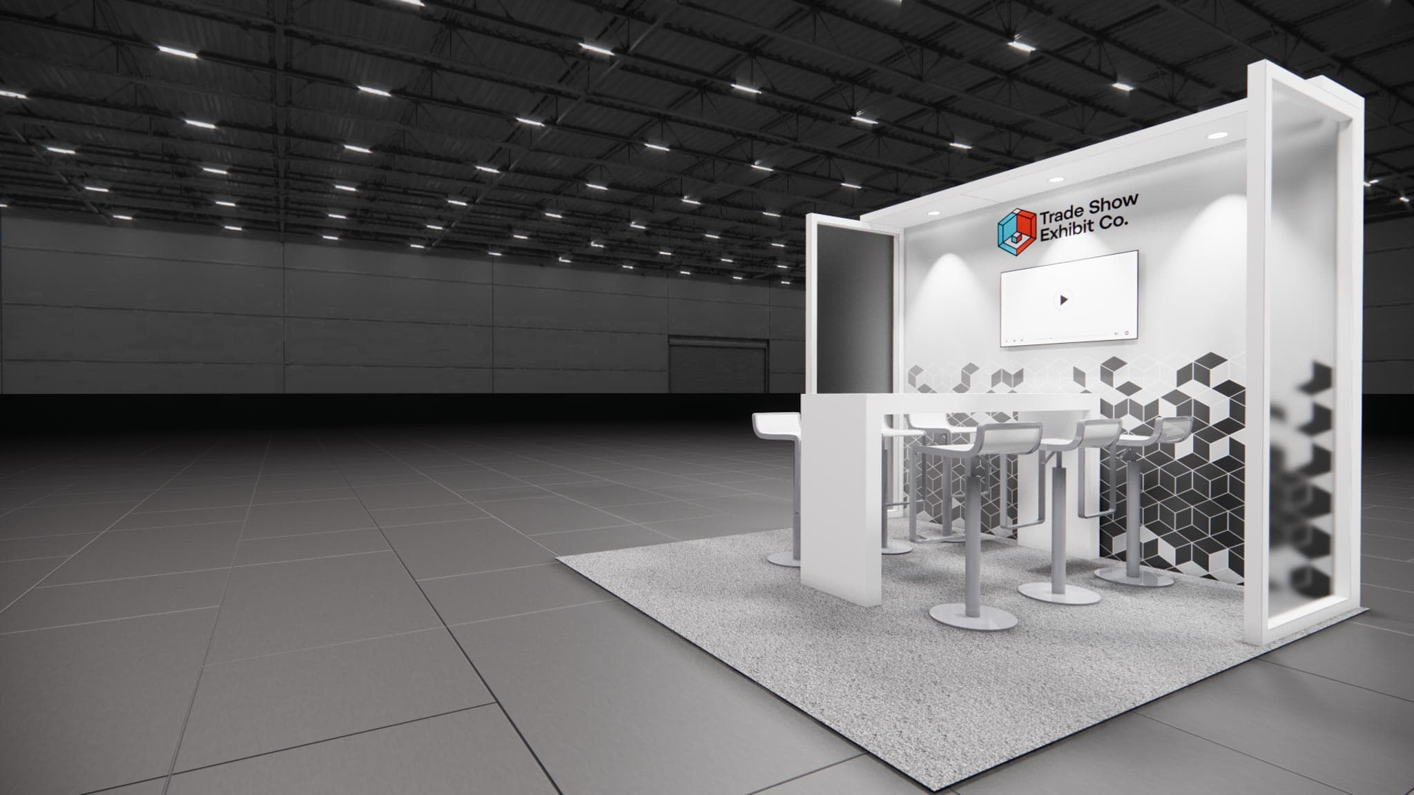 10 x 10 Inline Affordable Exhibit Rental — CES, Las Vegas