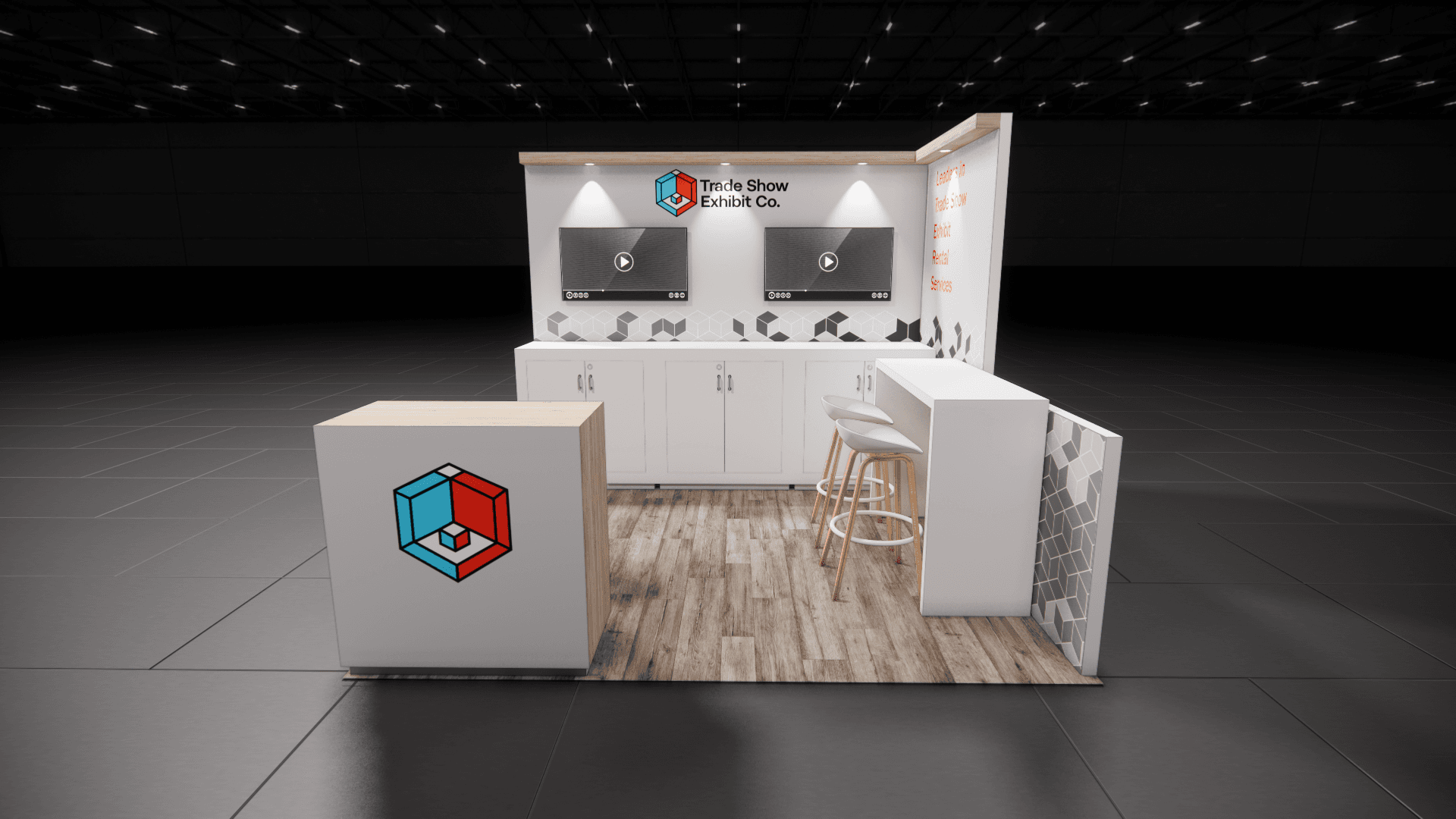 10 x 10 Inline Affordable Exhibit Rental — CES, Las Vegas