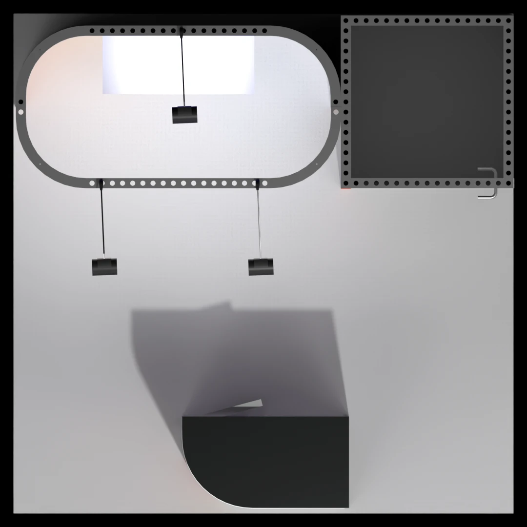 10 x 10 Inline Affordable Exhibit Rental — CES, Las Vegas