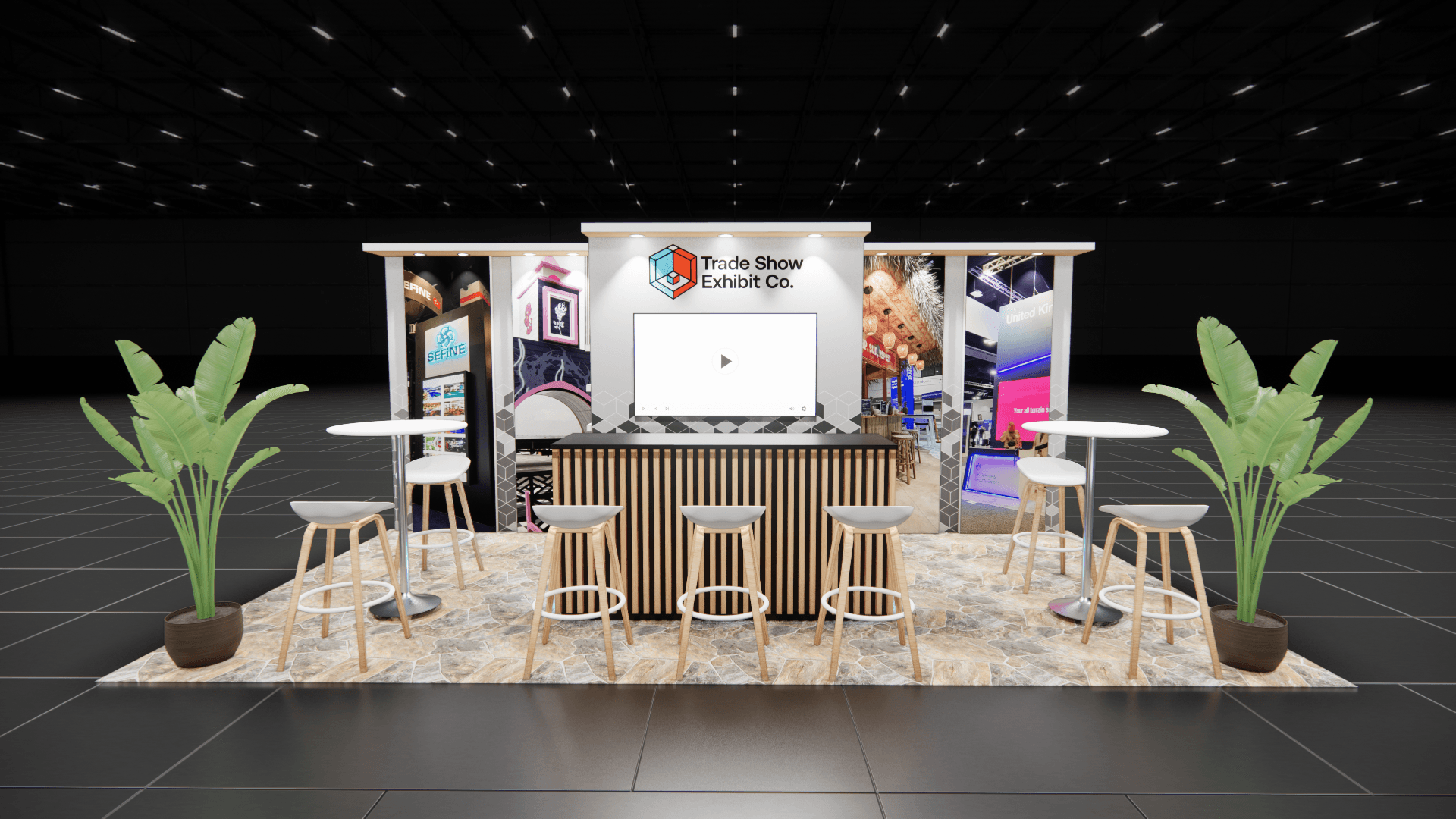 10 x 20 Inline Affordable Exhibit Rental — CES, Las Vegas