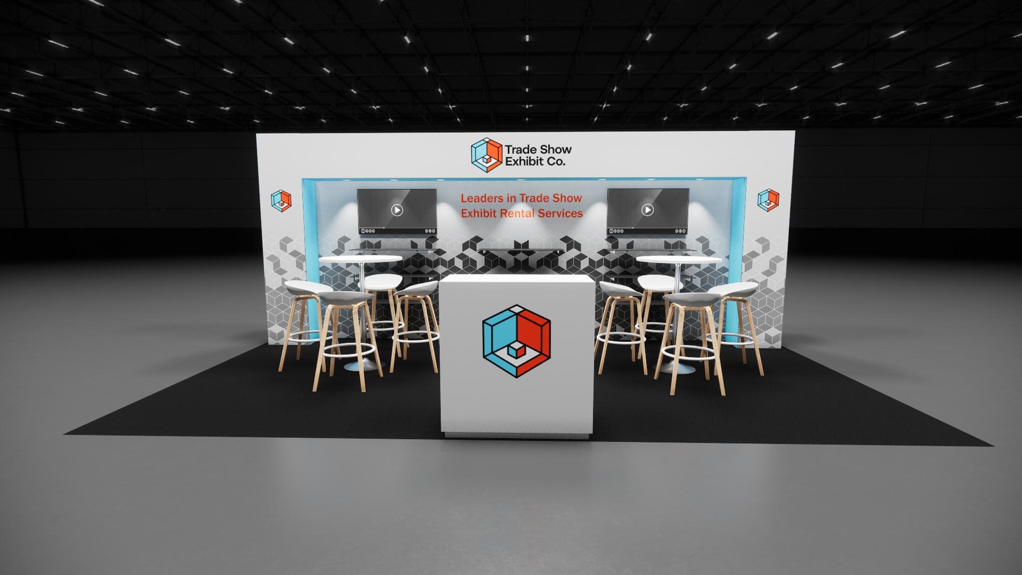 10 x 20 Inline Affordable Exhibit Rental — CES, Las Vegas