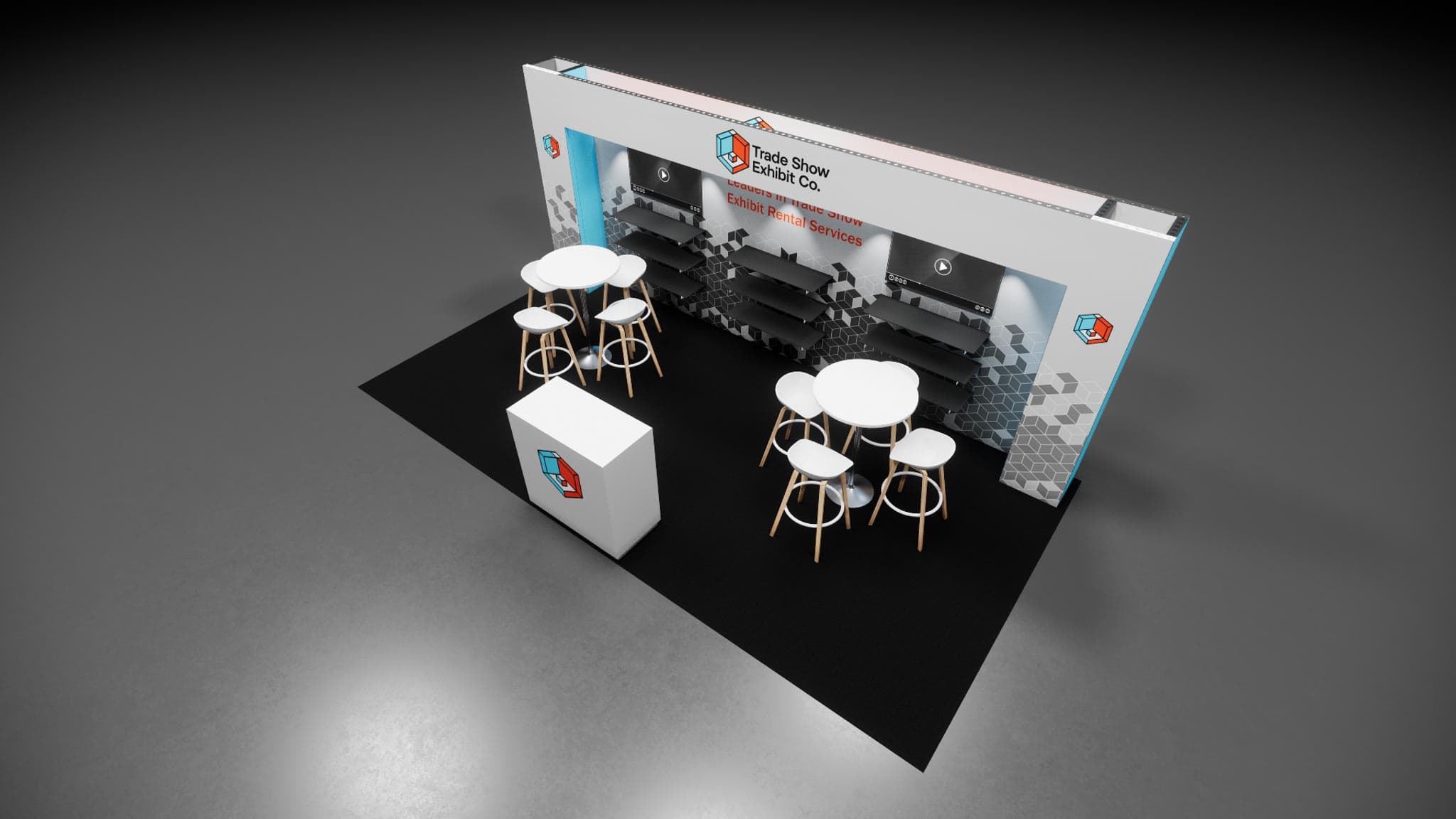 10 x 20 Inline Affordable Exhibit Rental — CES, Las Vegas