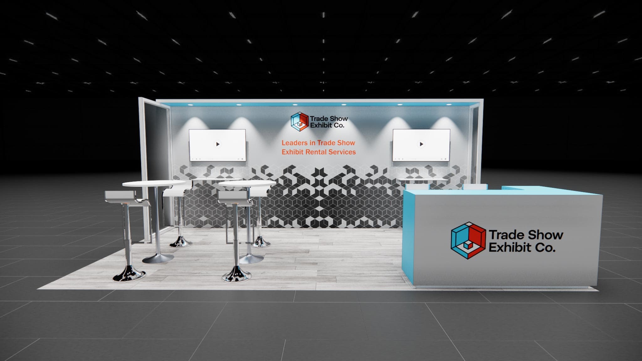 10 x 20 Inline Affordable Exhibit Rental — CES, Las Vegas