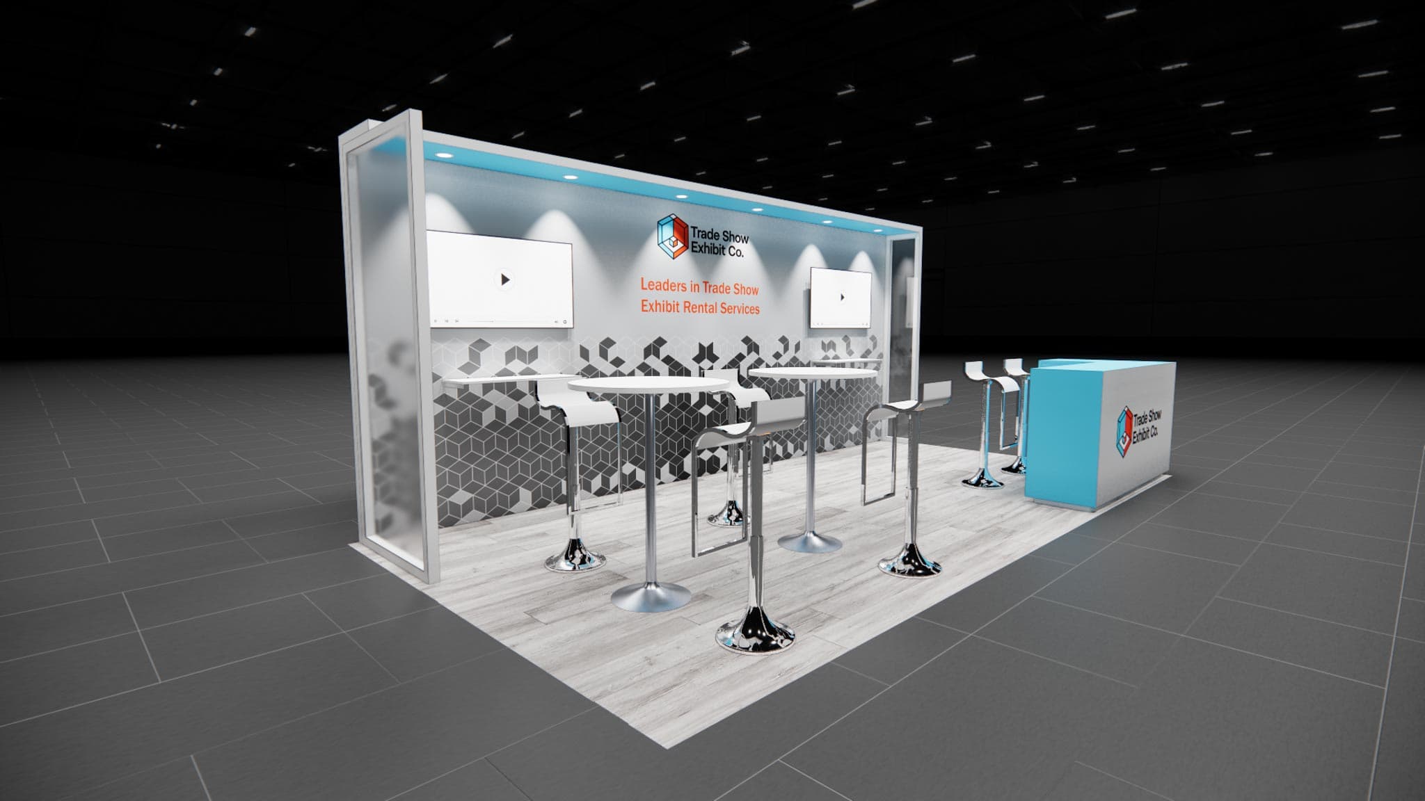 10 x 20 Inline Affordable Exhibit Rental — CES, Las Vegas
