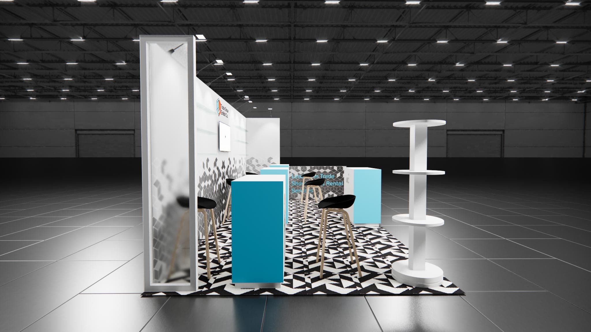 10 x 20 Inline Affordable Exhibit Rental — CES, Las Vegas