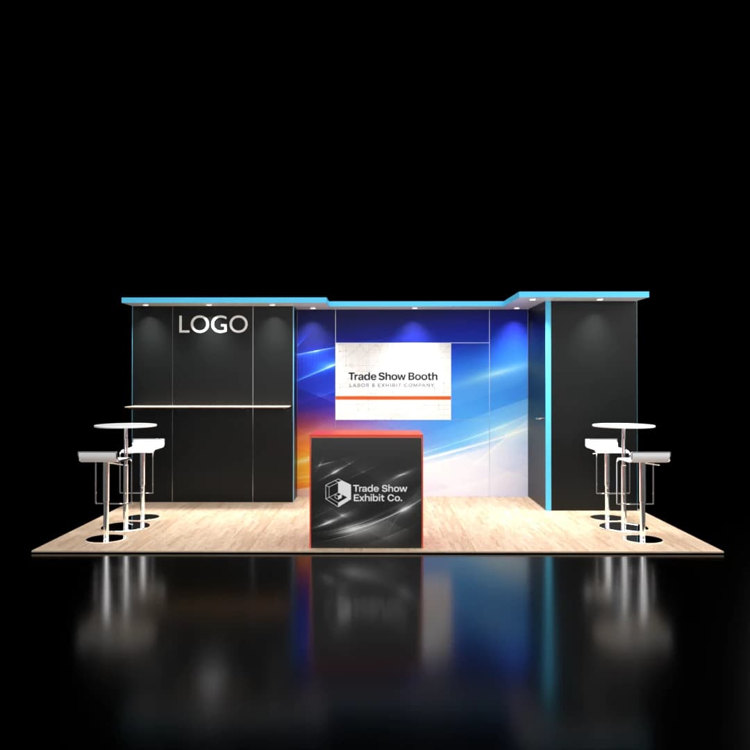 10 x 20 Inline Affordable Exhibit Rental — CES, Las Vegas
