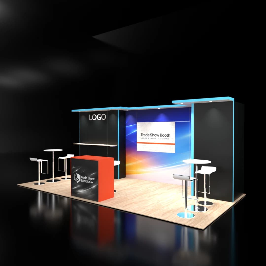 10 x 20 Inline Affordable Exhibit Rental — CES, Las Vegas