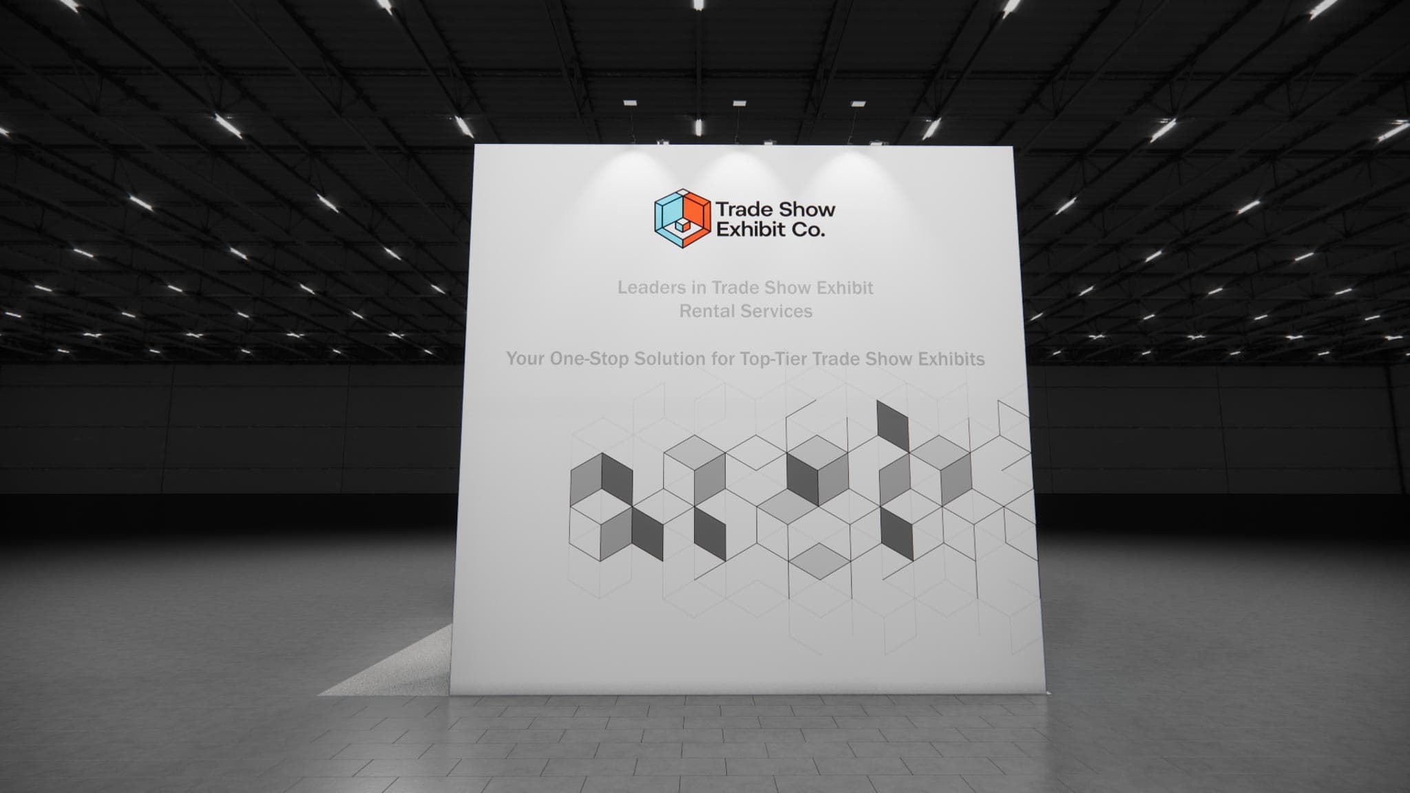 20 x 20 Island Affordable Exhibit Rental — CES, Las Vegas