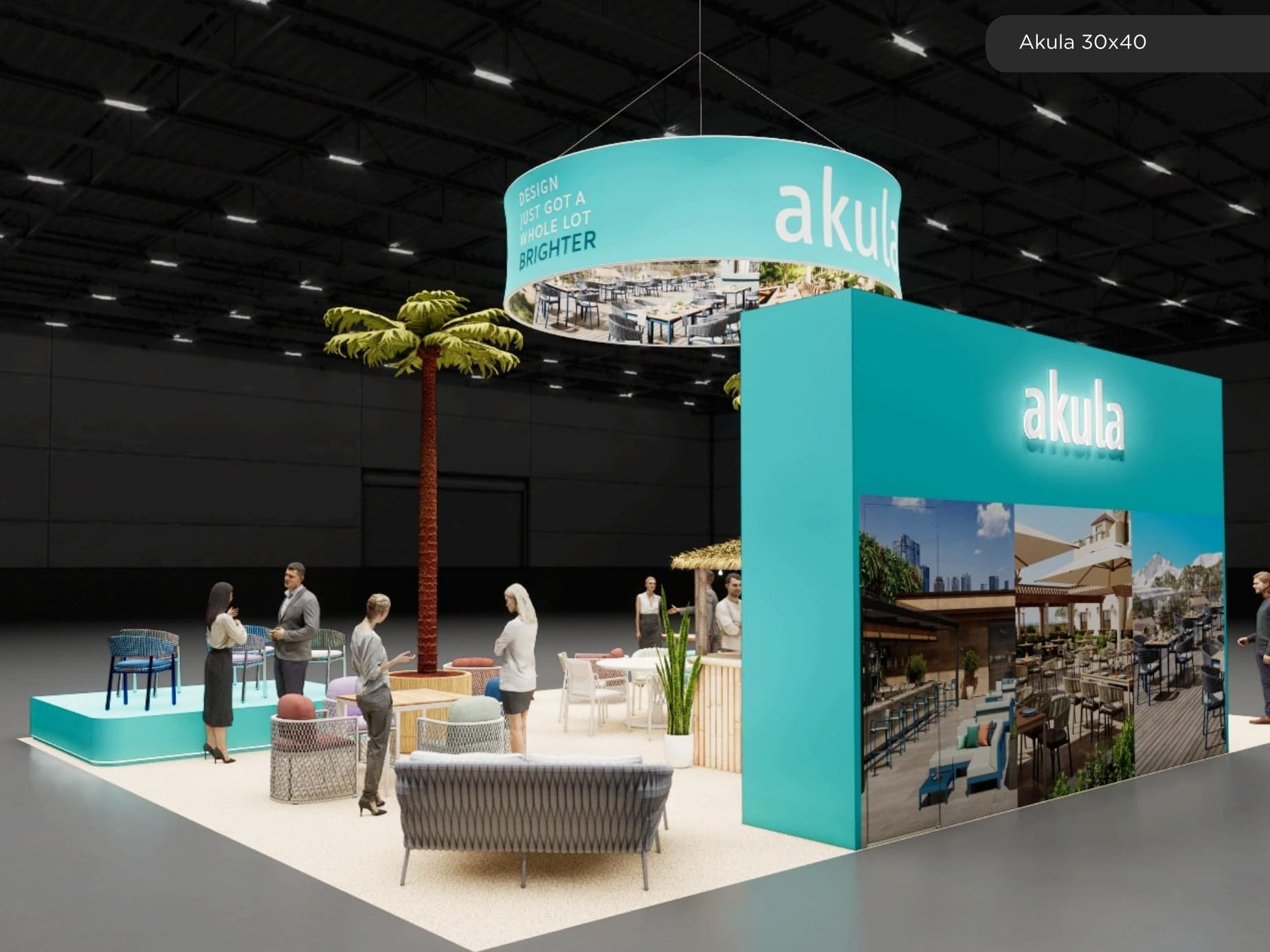 30 x 40 Island Exhibit Rental — SEMA Show, Las Vegas