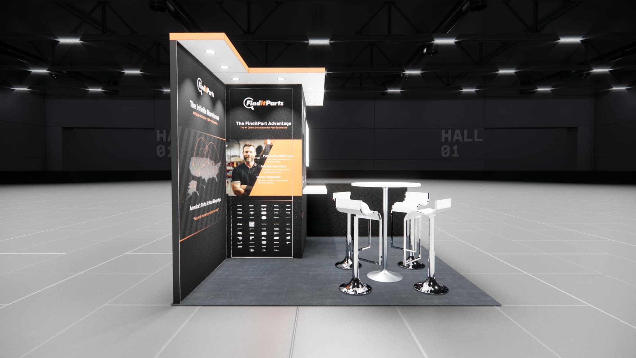 10 x 10 Inline Exhibit Rental — CES, Las Vegas
