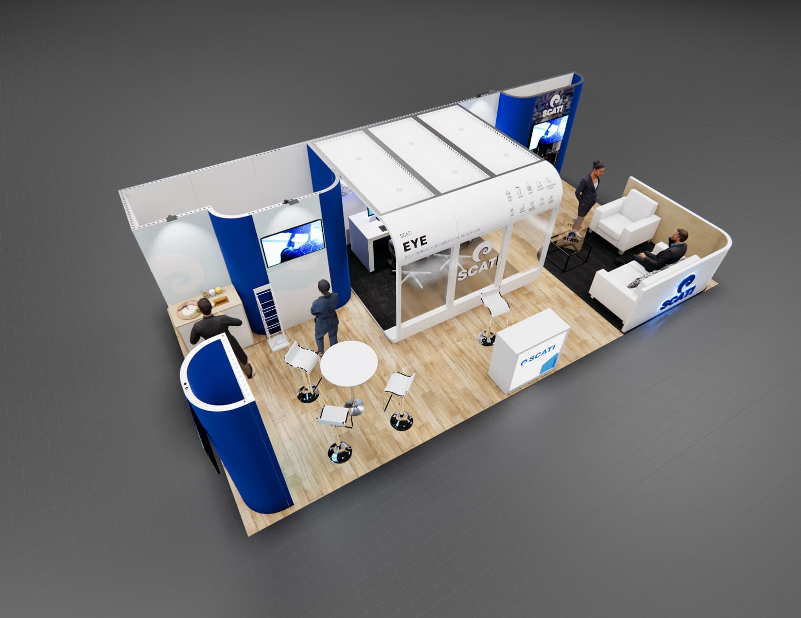 20 x 30 Island Exhibit Rental — OTC, Houston
