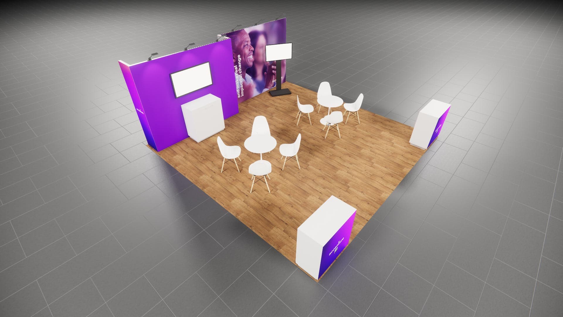 20 x 20 Island Exhibit Rental — MODEX, Atlanta
