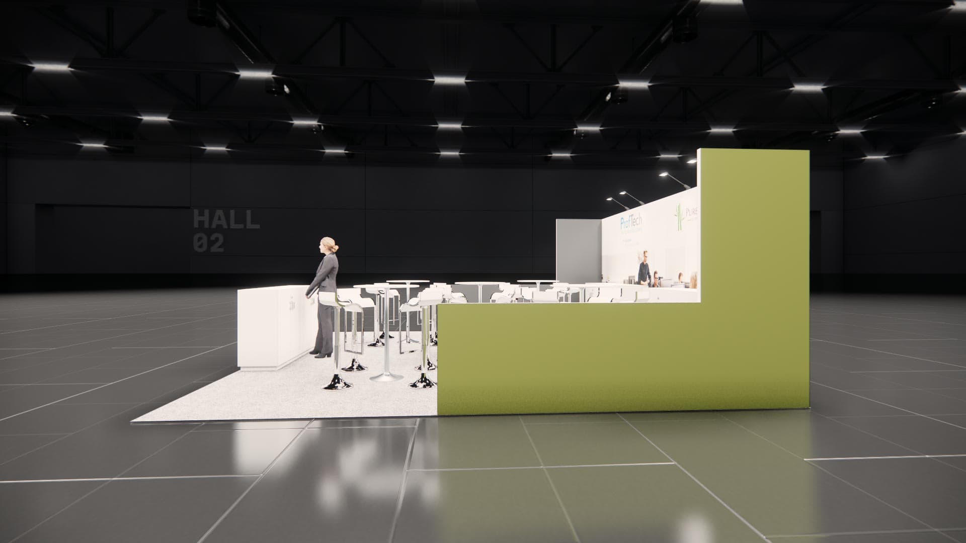 20 x 20 Island Exhibit Rental — IAAPA Expo, Orlando