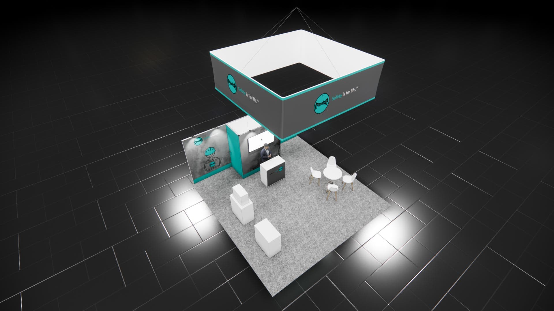 20 x 20 Island Exhibit Rental — IAAPA Expo, Orlando
