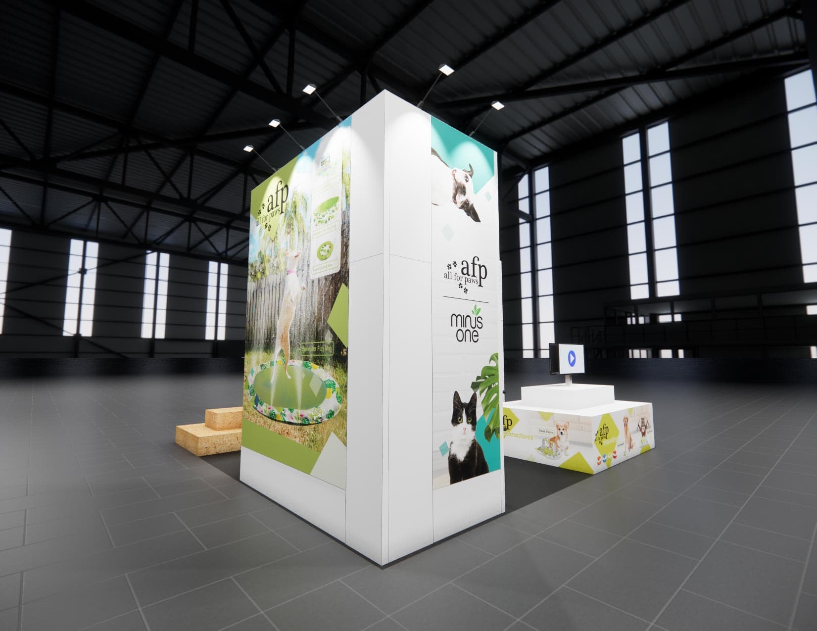 20 x 20 Island Exhibit Rental — InfoComm, Las Vegas