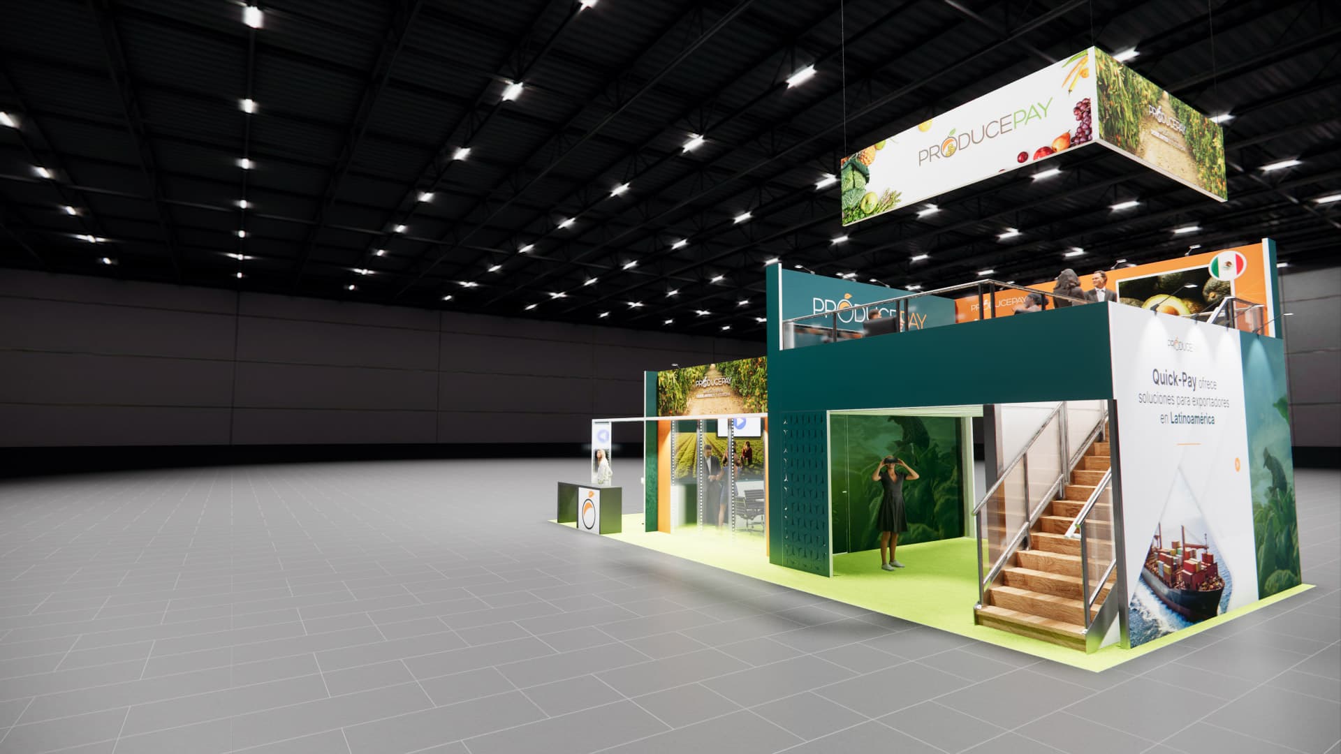 20 x 40 Double-Deck Exhibit Rental — IPPE, Atlanta