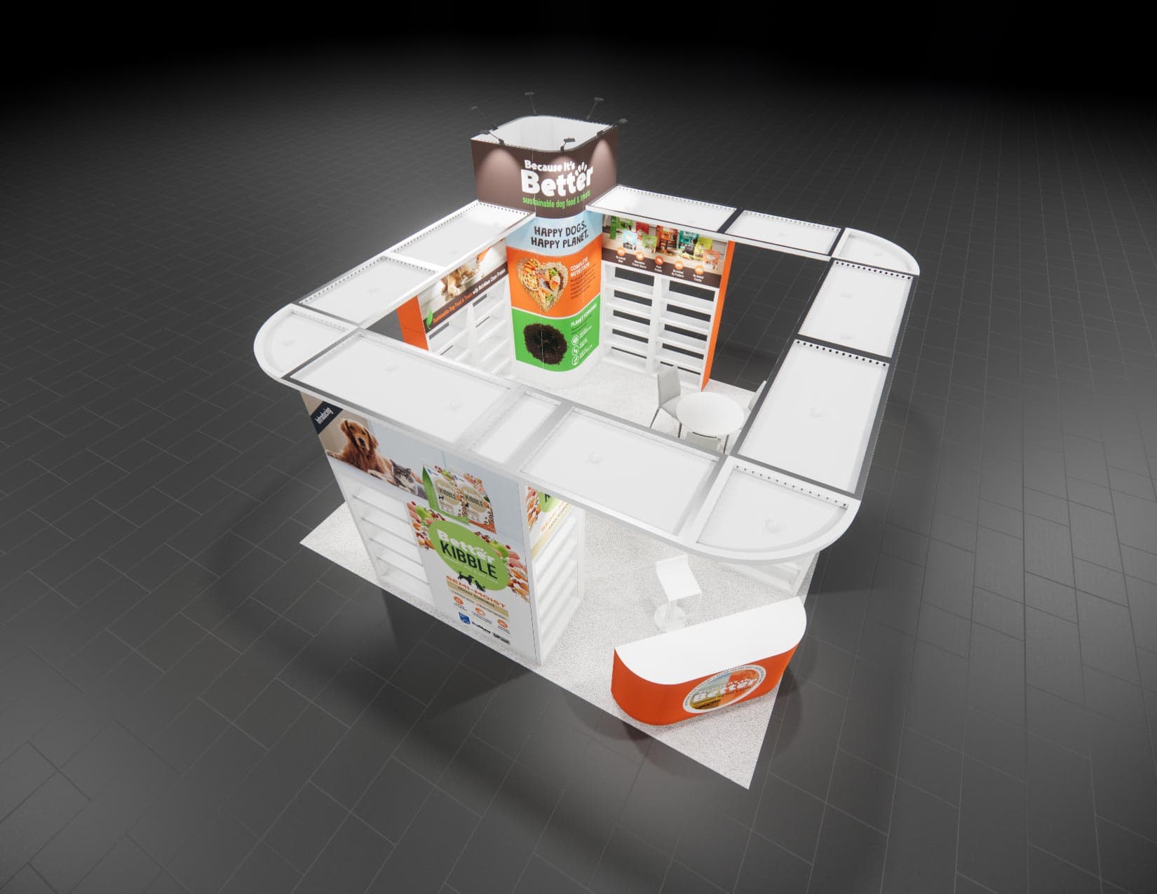 20 x 20 Island Exhibit Rental — IAAPA Expo, Orlando