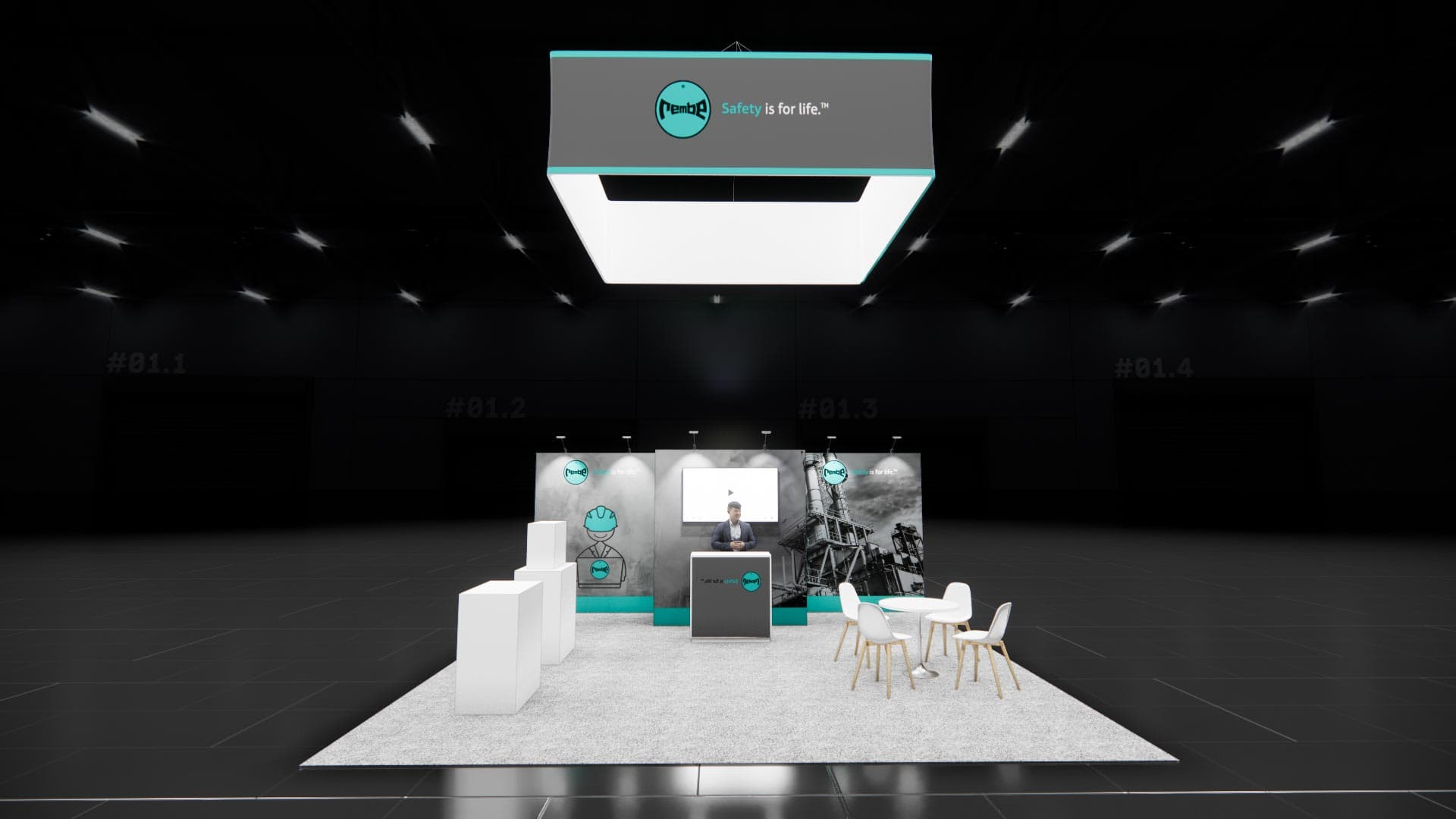 20 x 20 Island Exhibit Rental — IAAPA Expo, Orlando
