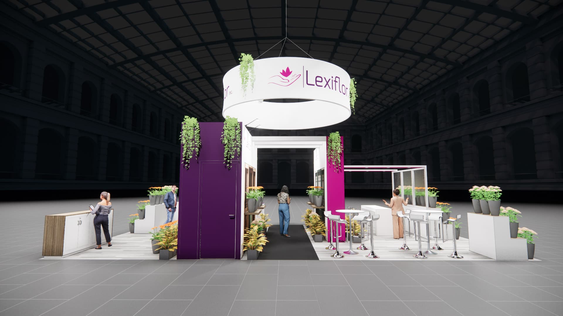 20 x 40 Island Exhibit Rental — OTC, Houston
