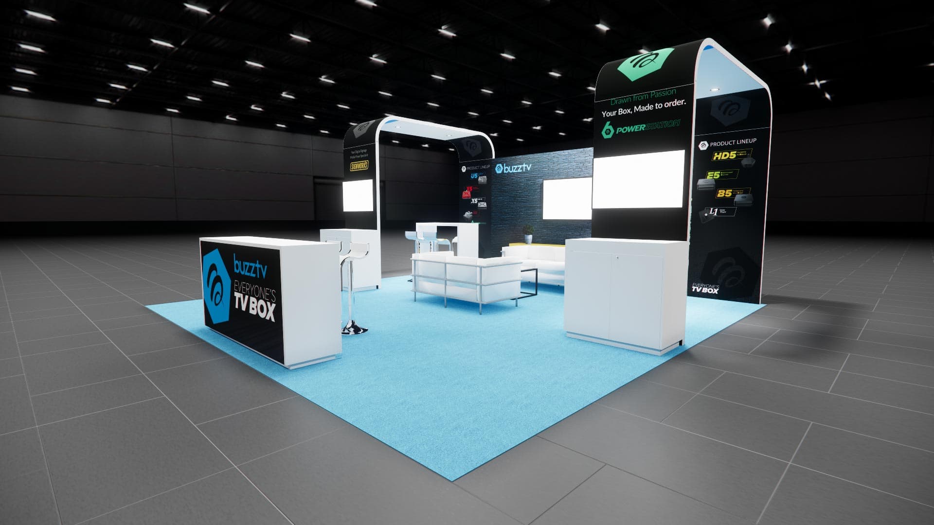 20 x 20 Island Exhibit Rental — IAAPA Expo, Orlando