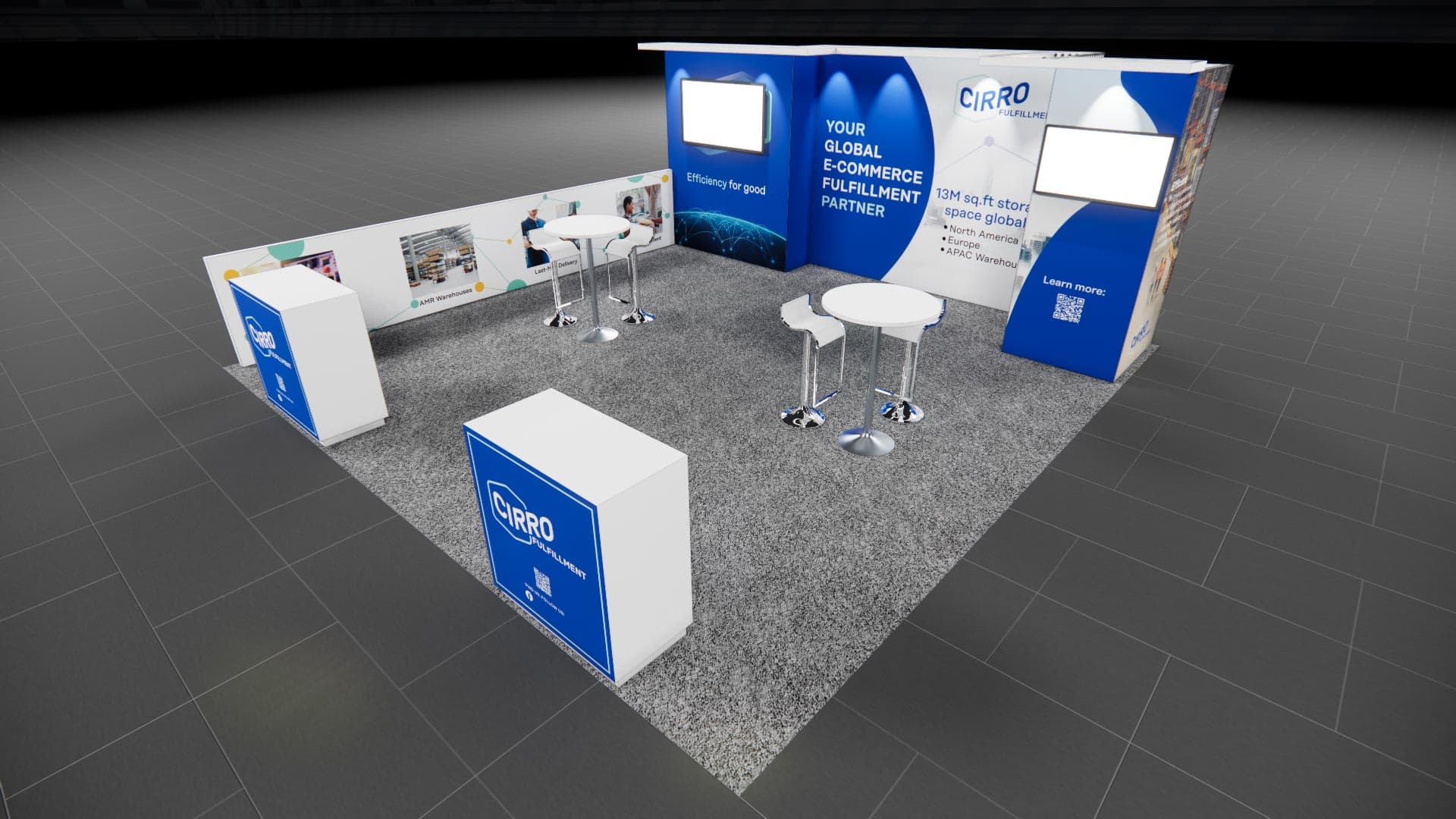 20 x 20 Island Exhibit Rental — IAAPA Expo, Orlando