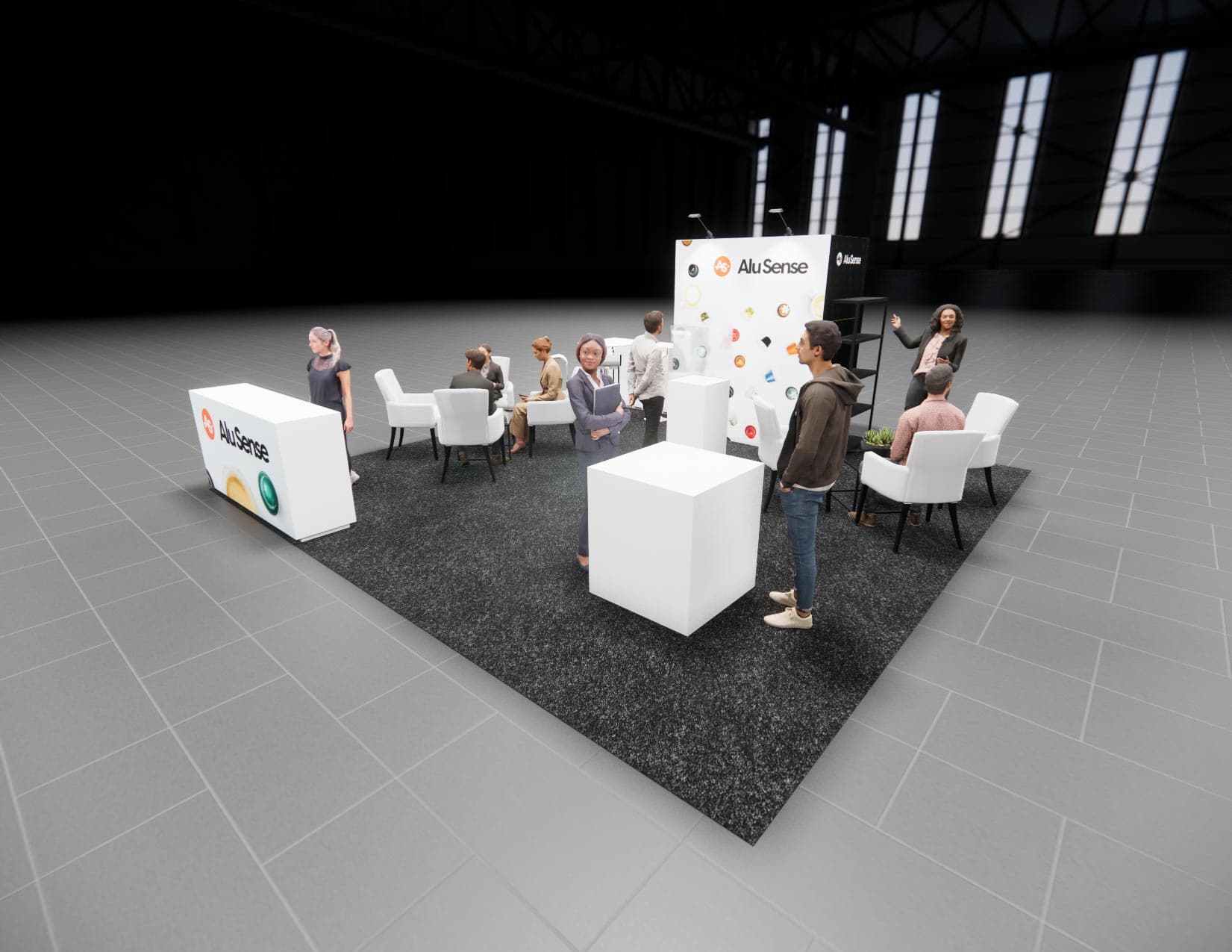 20 x 20 Island Exhibit Rental — MODEX, Atlanta