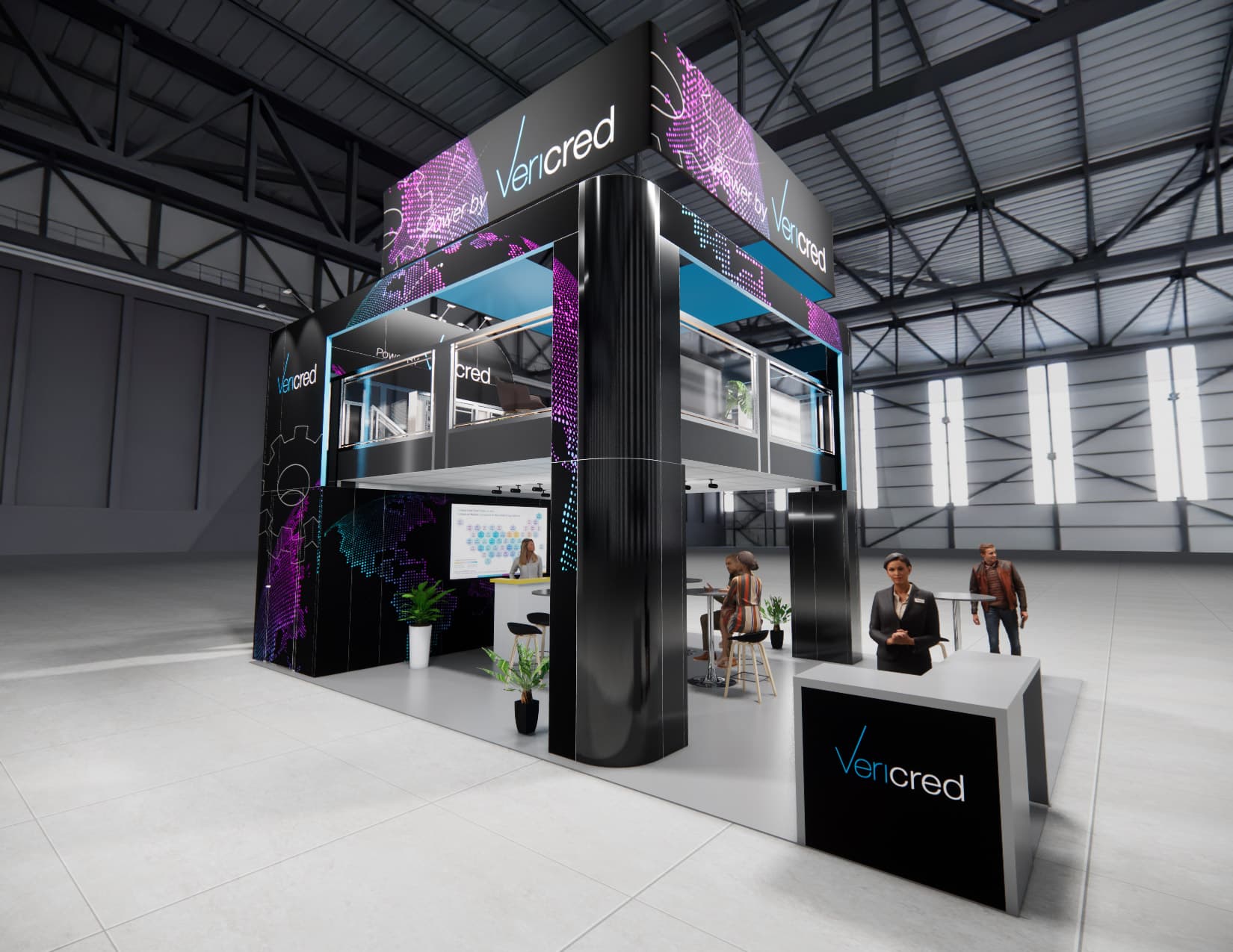 20 x 30 Double-Deck Exhibit Rental — OTC, Houston