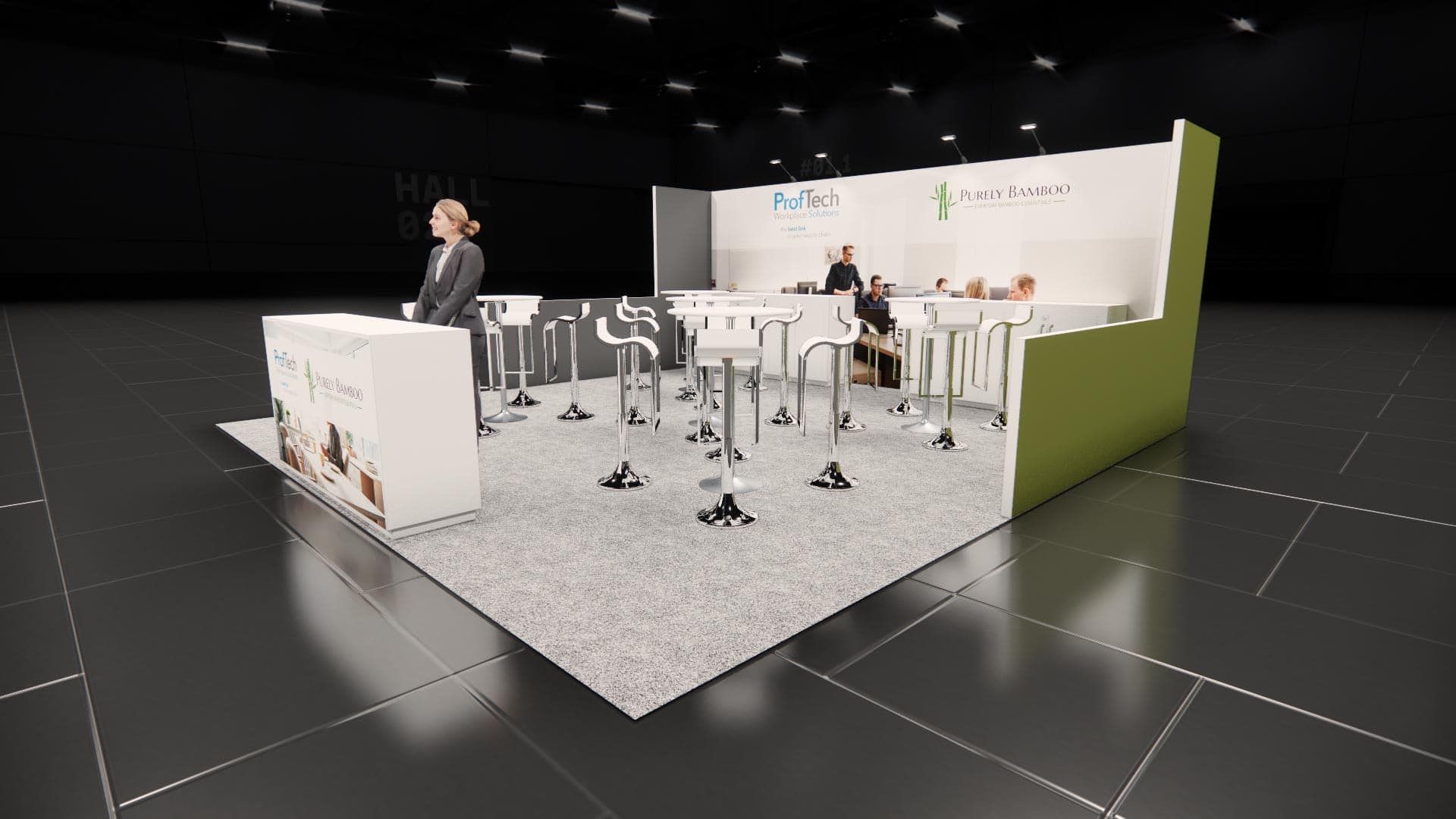 20 x 20 Island Exhibit Rental — IAAPA Expo, Orlando