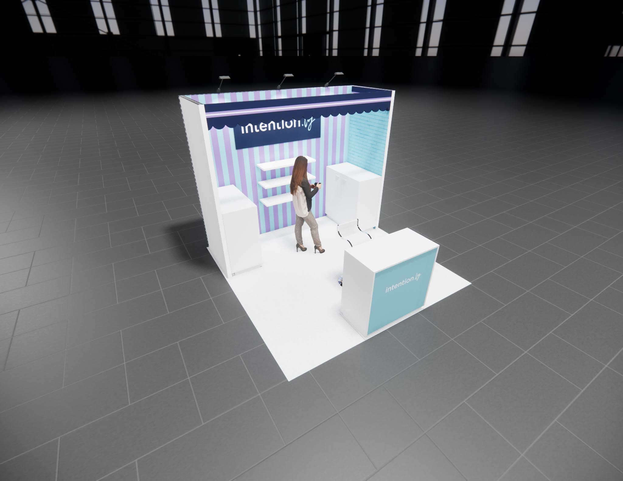 10 x 10 Inline Exhibit Rental — InfoComm, Las Vegas