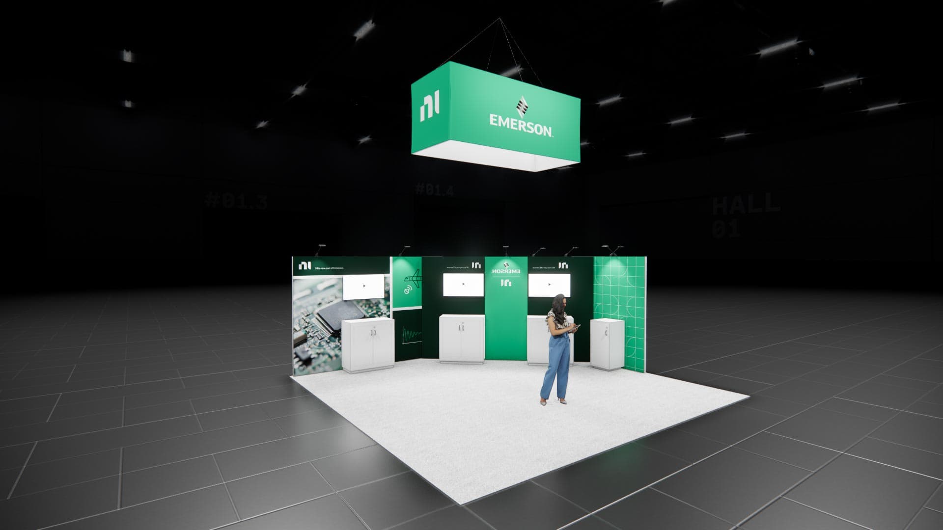 20 x 20 Island Exhibit Rental — MODEX, Atlanta