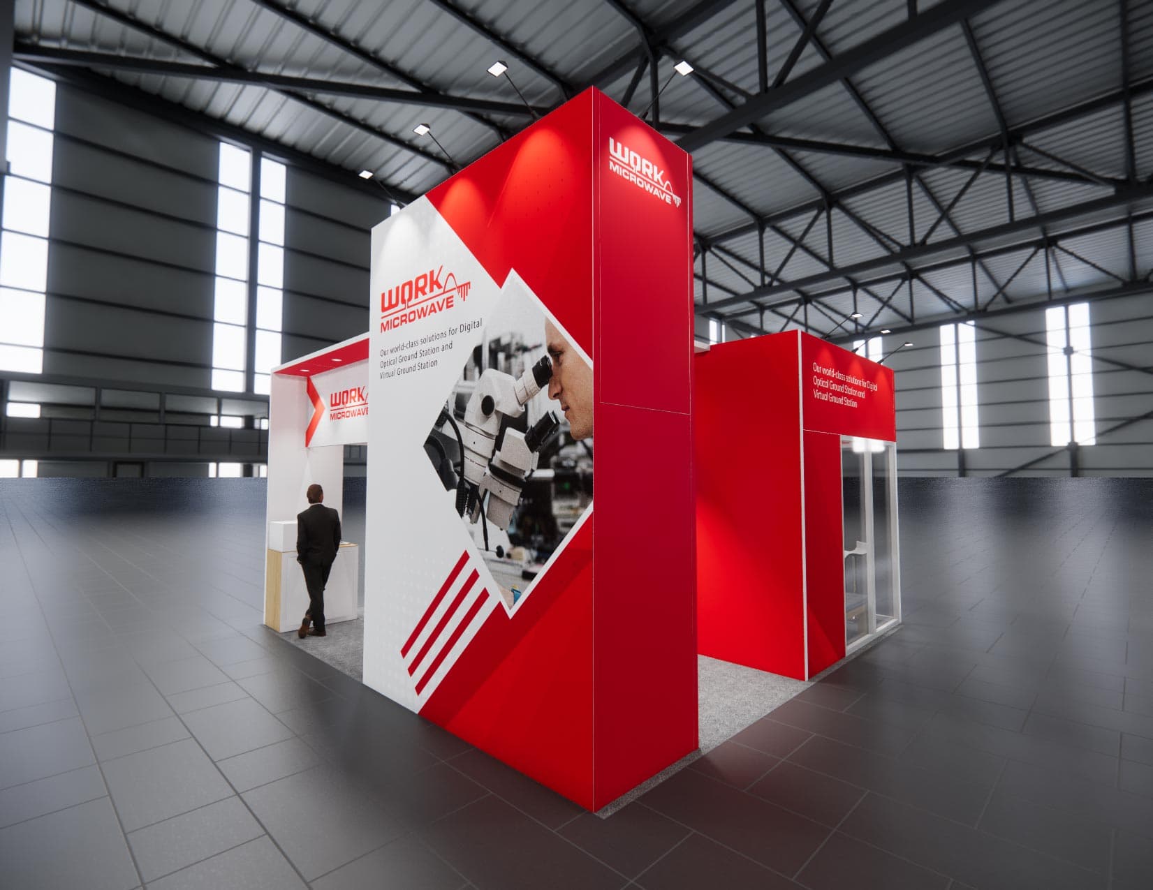 20 x 20 Island Exhibit Rental — IAAPA Expo, Orlando