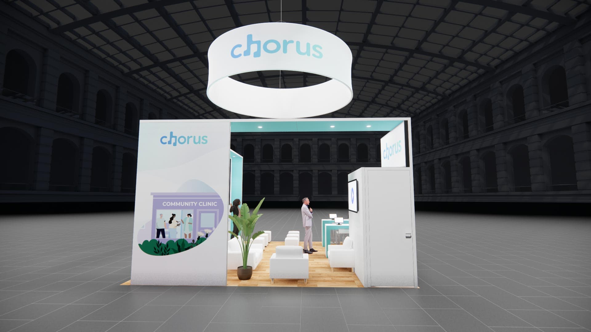 20 x 20 Island Exhibit Rental — Global Pet Expo, Orlando