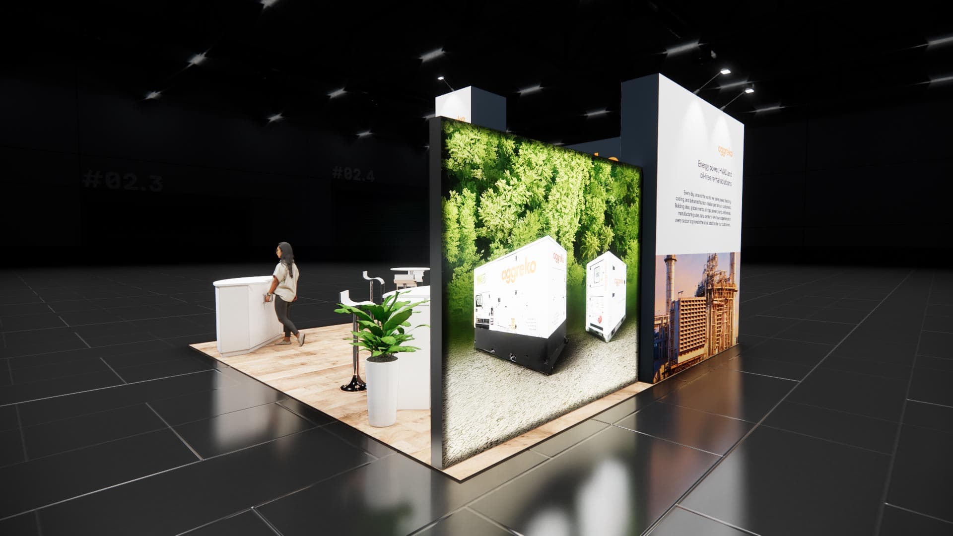 20 x 20 Island Exhibit Rental — IAAPA Expo, Orlando