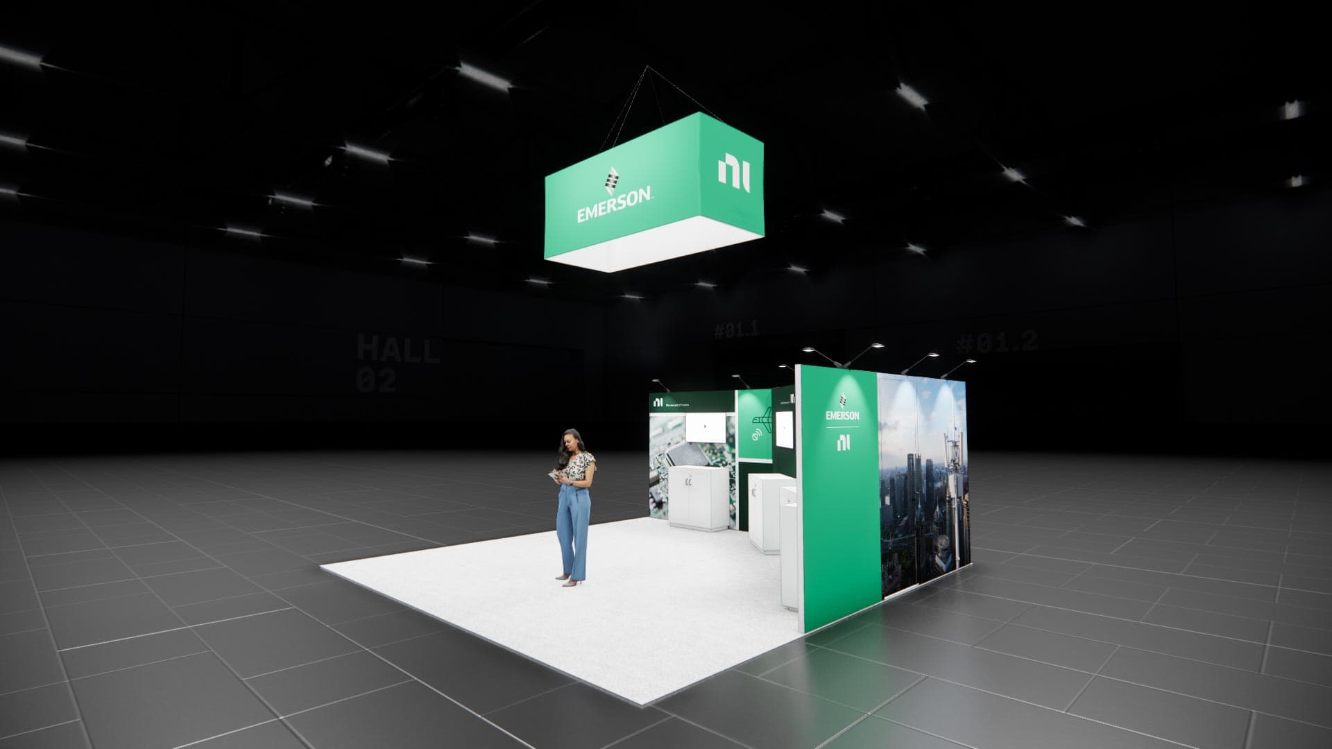 20 x 20 Island Exhibit Rental — MODEX, Atlanta