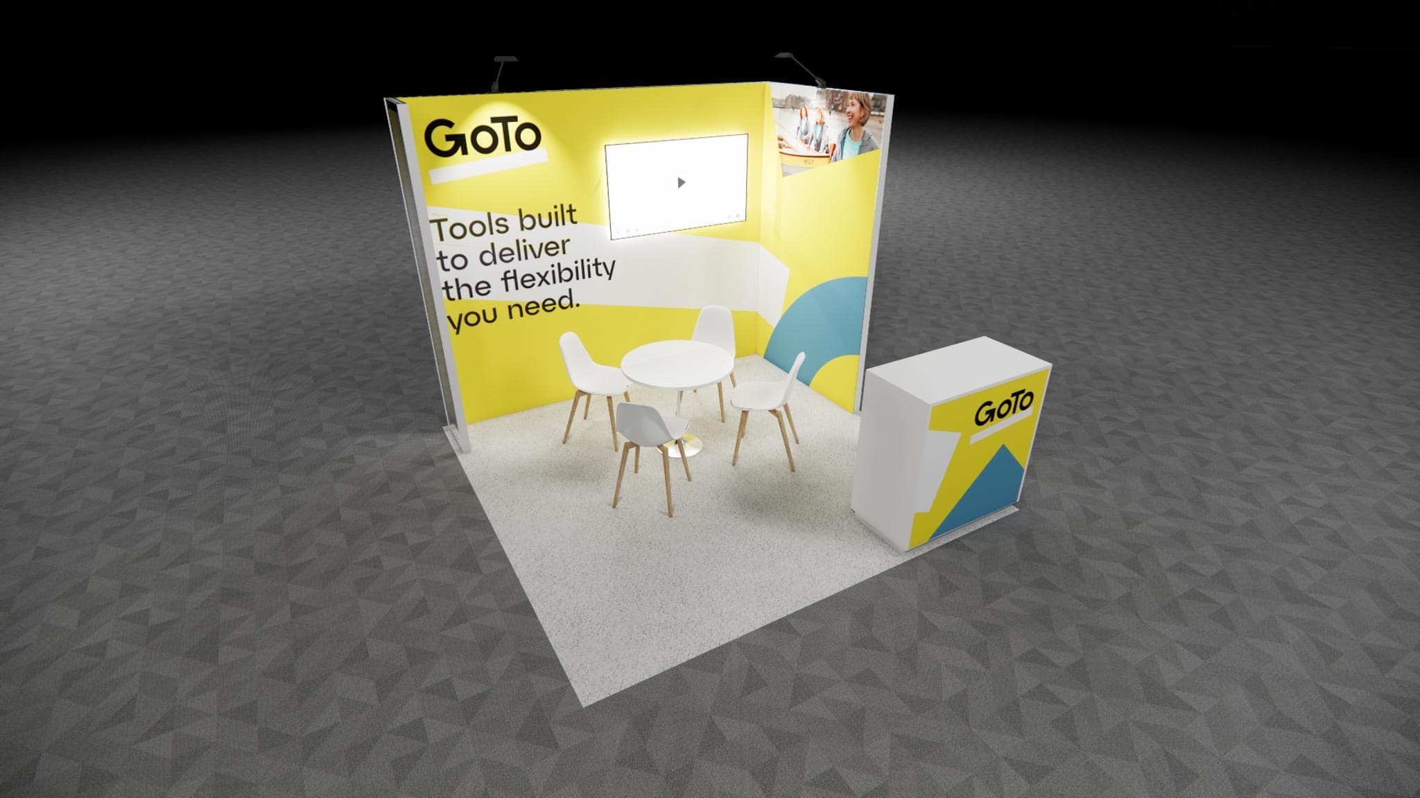 10 x 10 Inline Exhibit Rental — HIMSS, Las Vegas