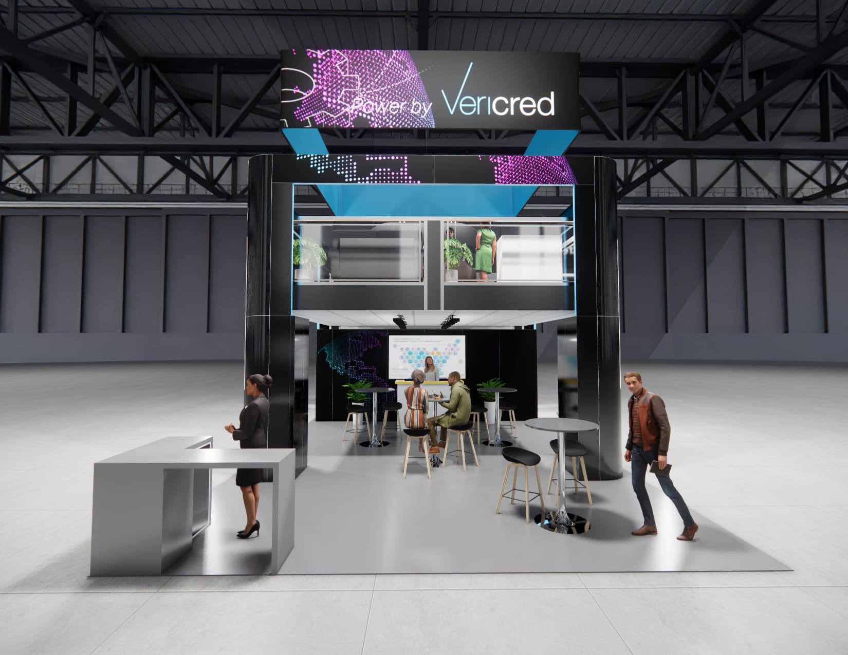 20 x 30 Double-Deck Exhibit Rental — OTC, Houston