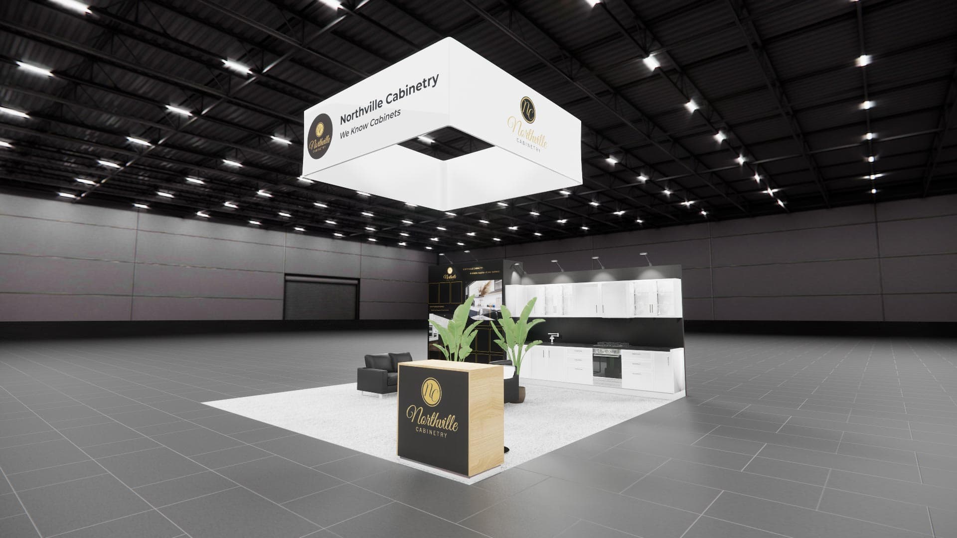 20 x 20 Island Exhibit Rental — MODEX, Atlanta