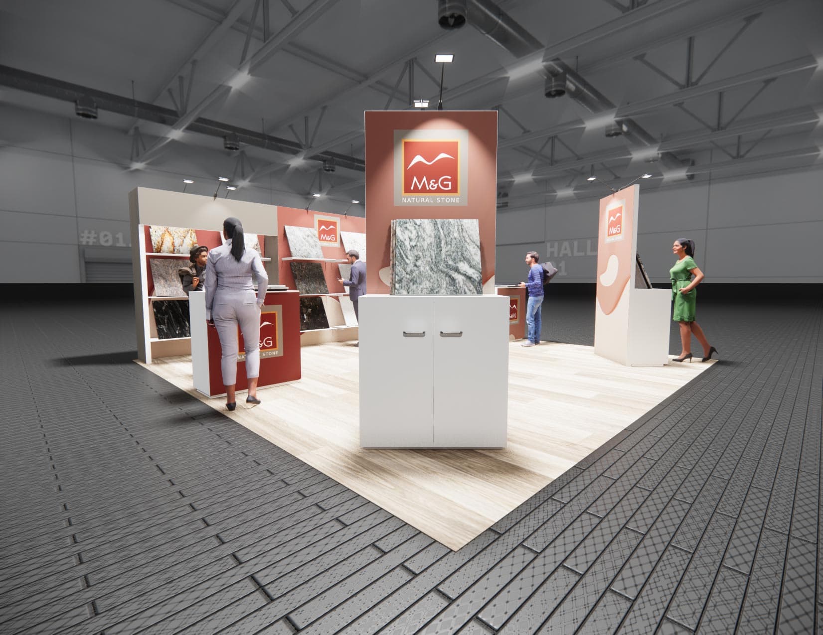20 x 20 Island Exhibit Rental — IAAPA Expo, Orlando