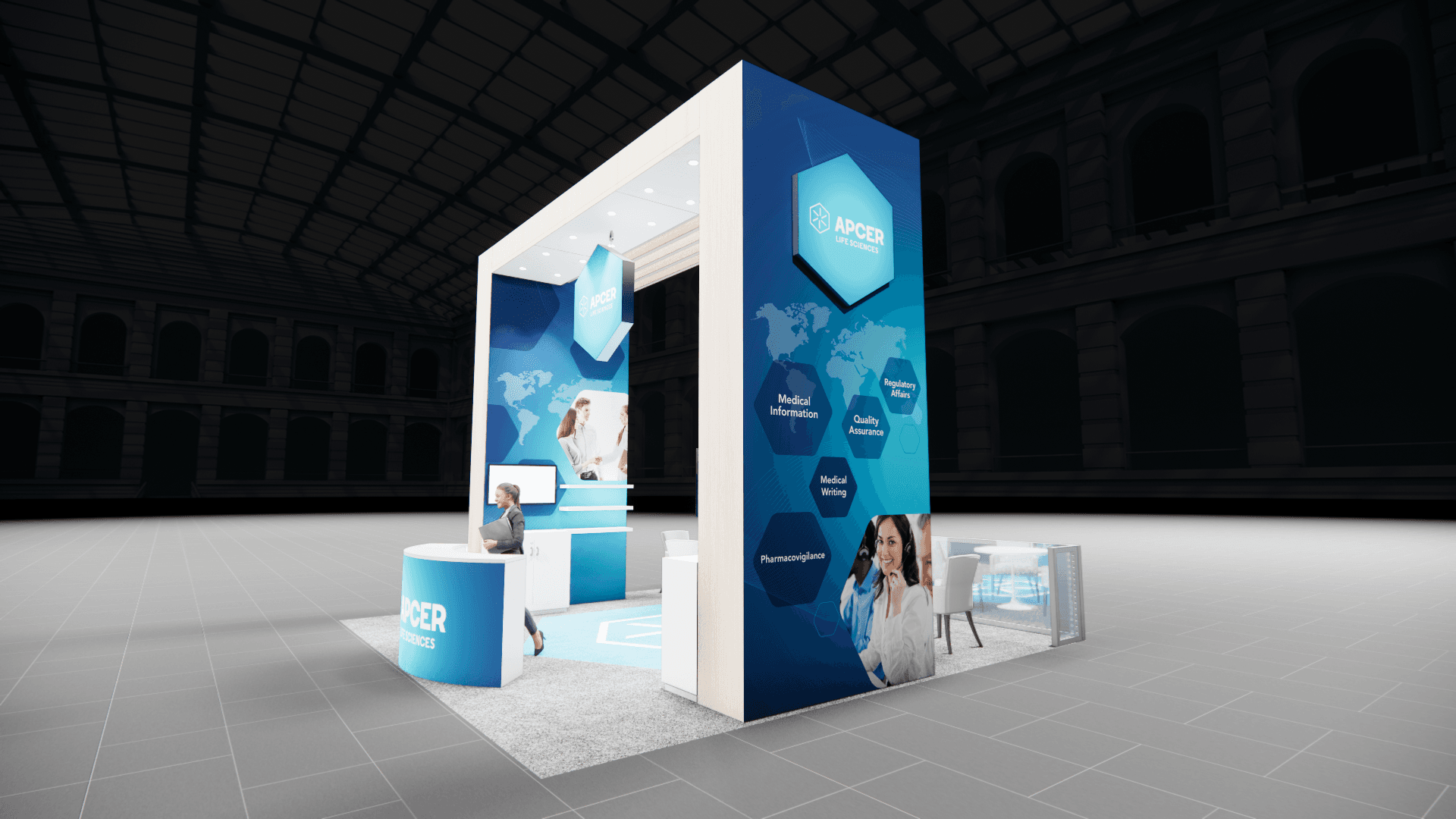 20 x 20 Island Exhibit Rental — InfoComm, Las Vegas