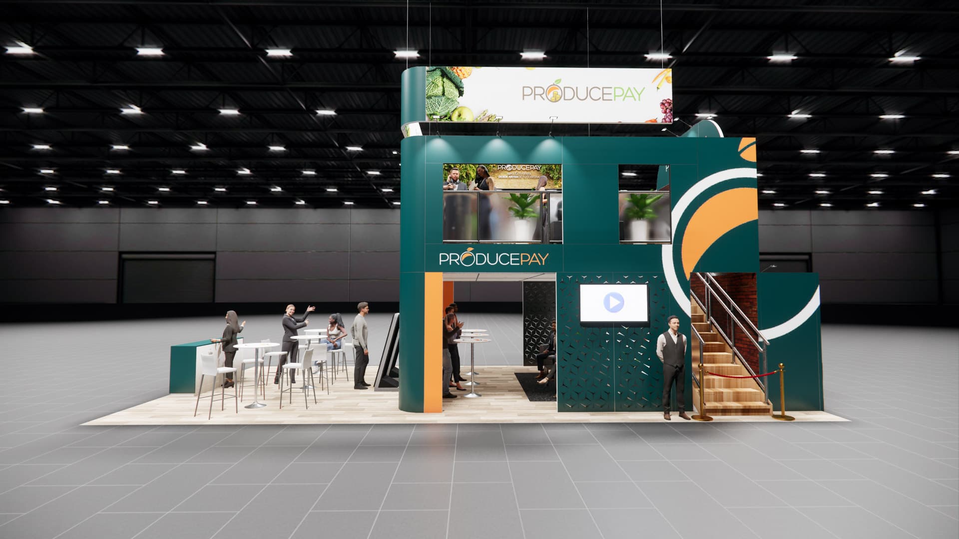 20 x 40 Double-Deck Exhibit Rental — IAAPA Expo, Orlando